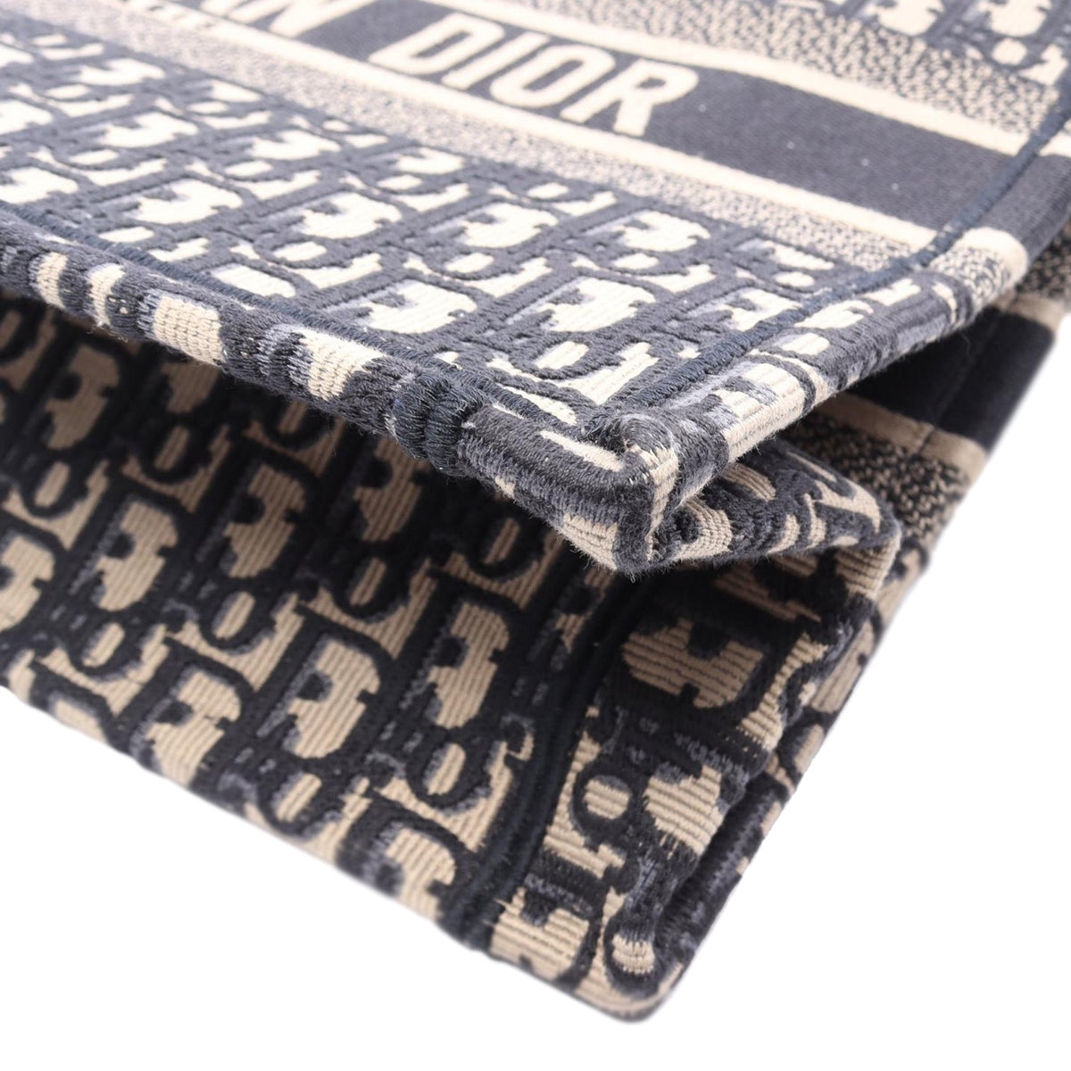 Dior Medium Oblique Embroidered Canvas Book Tote