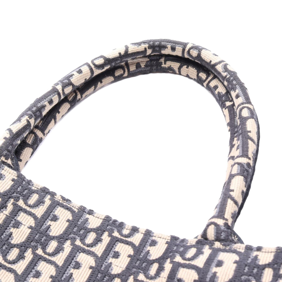 Dior Medium Oblique Embroidered Canvas Book Tote