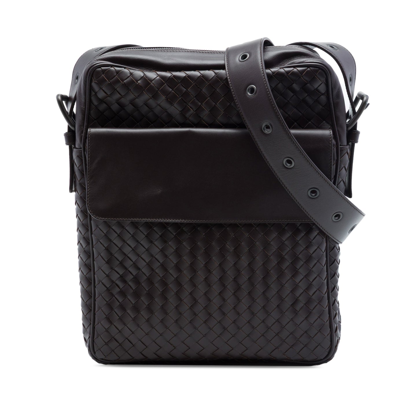 Bottega Veneta Nappa Intrecciato Front Pocket Crossbody