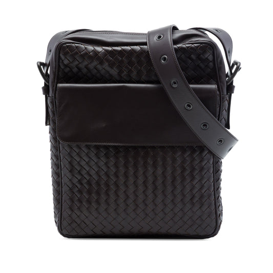 Bottega Veneta Nappa Intrecciato Front Pocket Crossbody