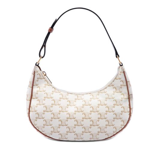 Celine Triomphe Coated Canvas Ava Shoulder Bag