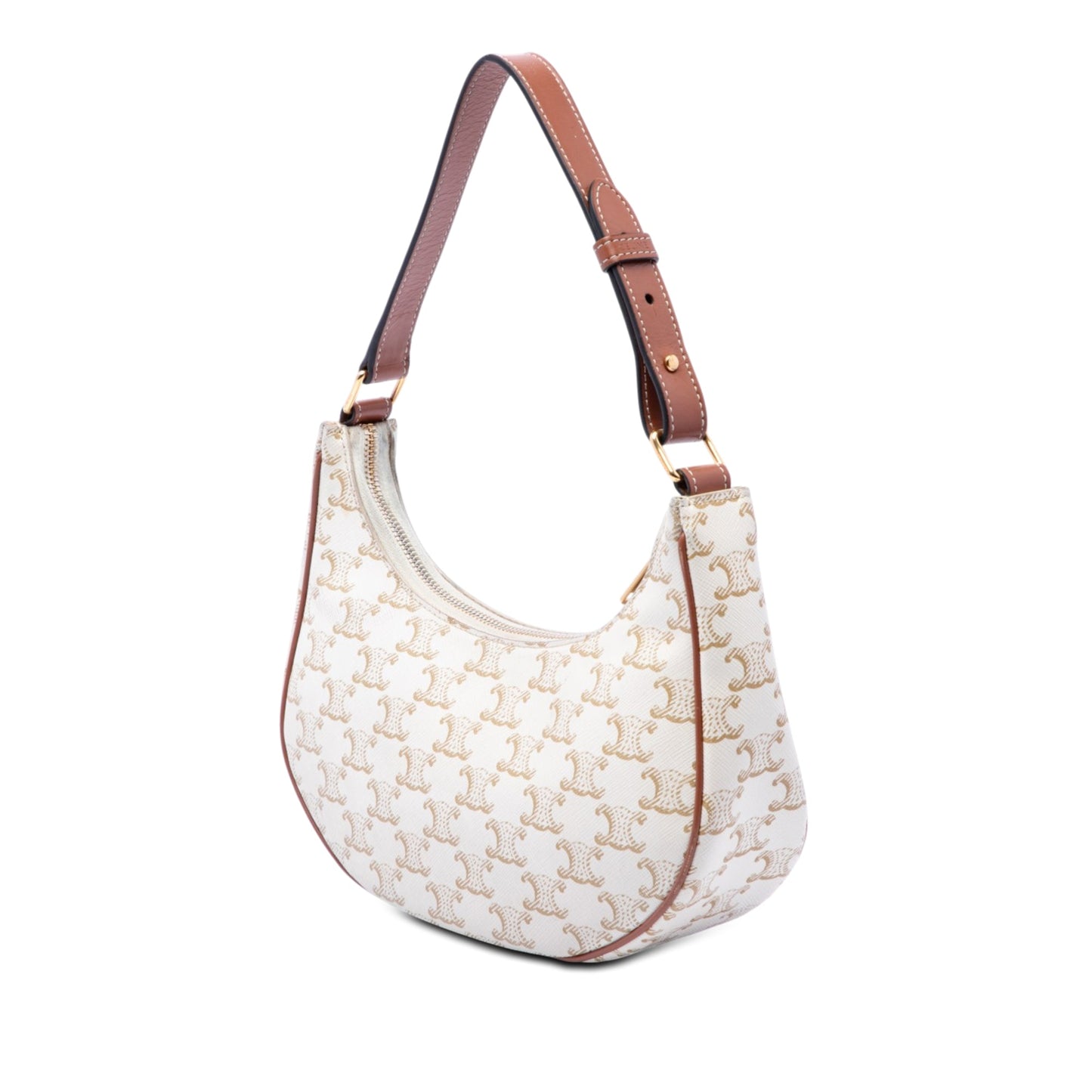 Celine Triomphe Coated Canvas Ava Shoulder Bag