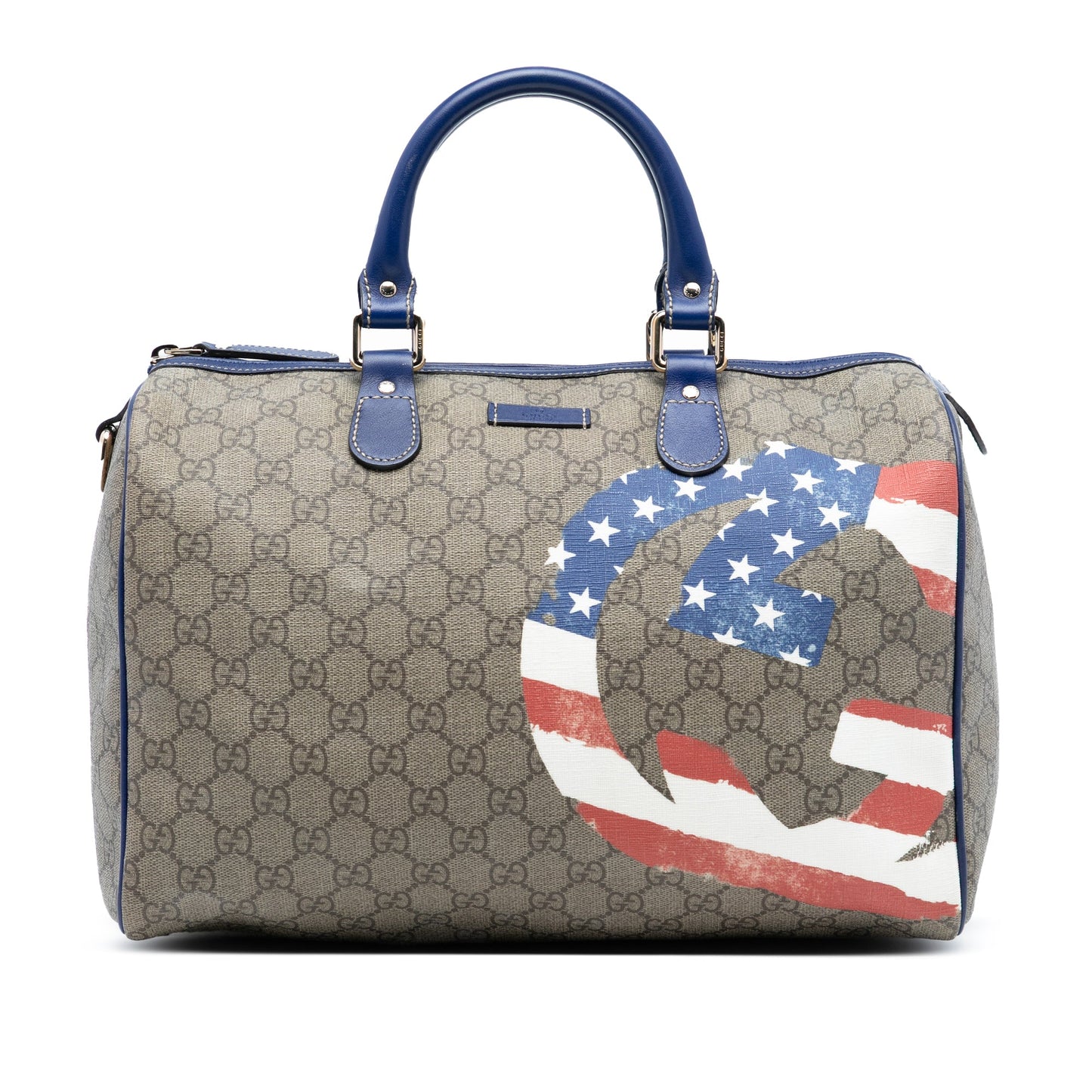 Gucci Unicef Medium GG Supreme American Flag Joy Boston Bag