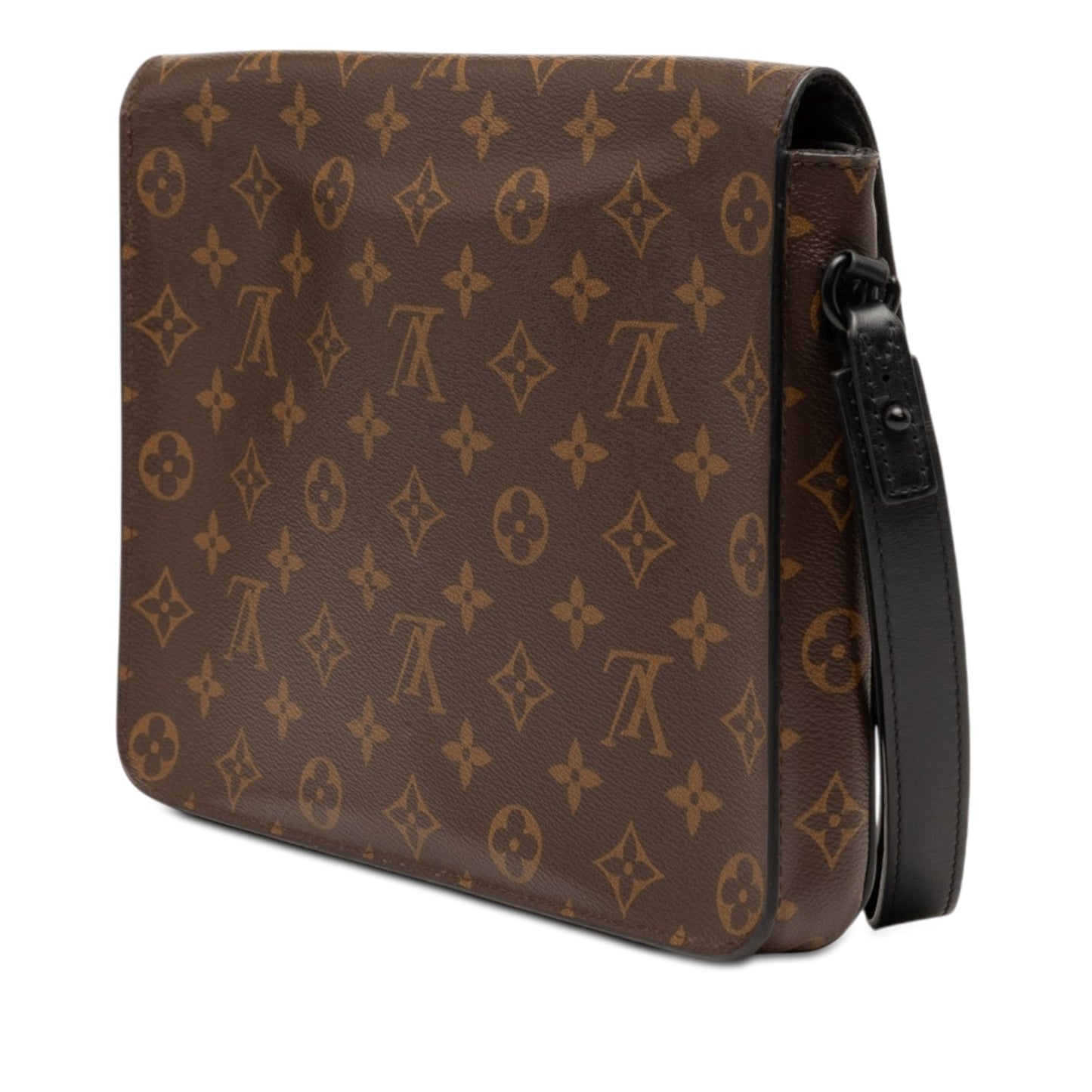 Louis Vuitton Monogram Macassar S Lock A4 Pouch
