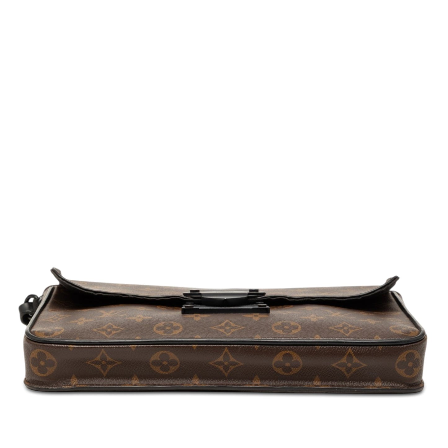 Louis Vuitton Monogram Macassar S Lock A4 Pouch