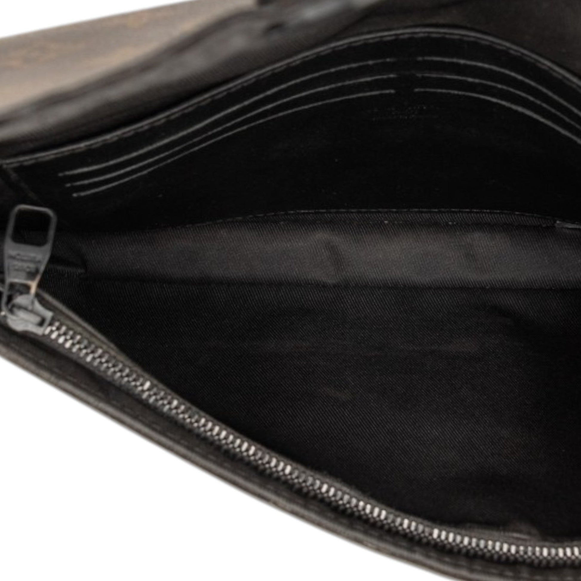 Louis Vuitton Monogram Macassar S Lock A4 Pouch