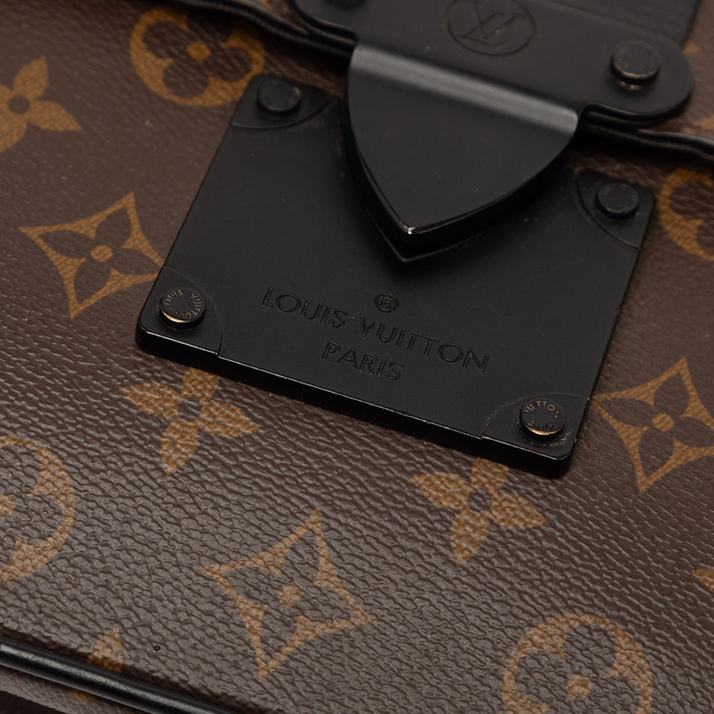 Louis Vuitton Monogram Macassar S Lock A4 Pouch