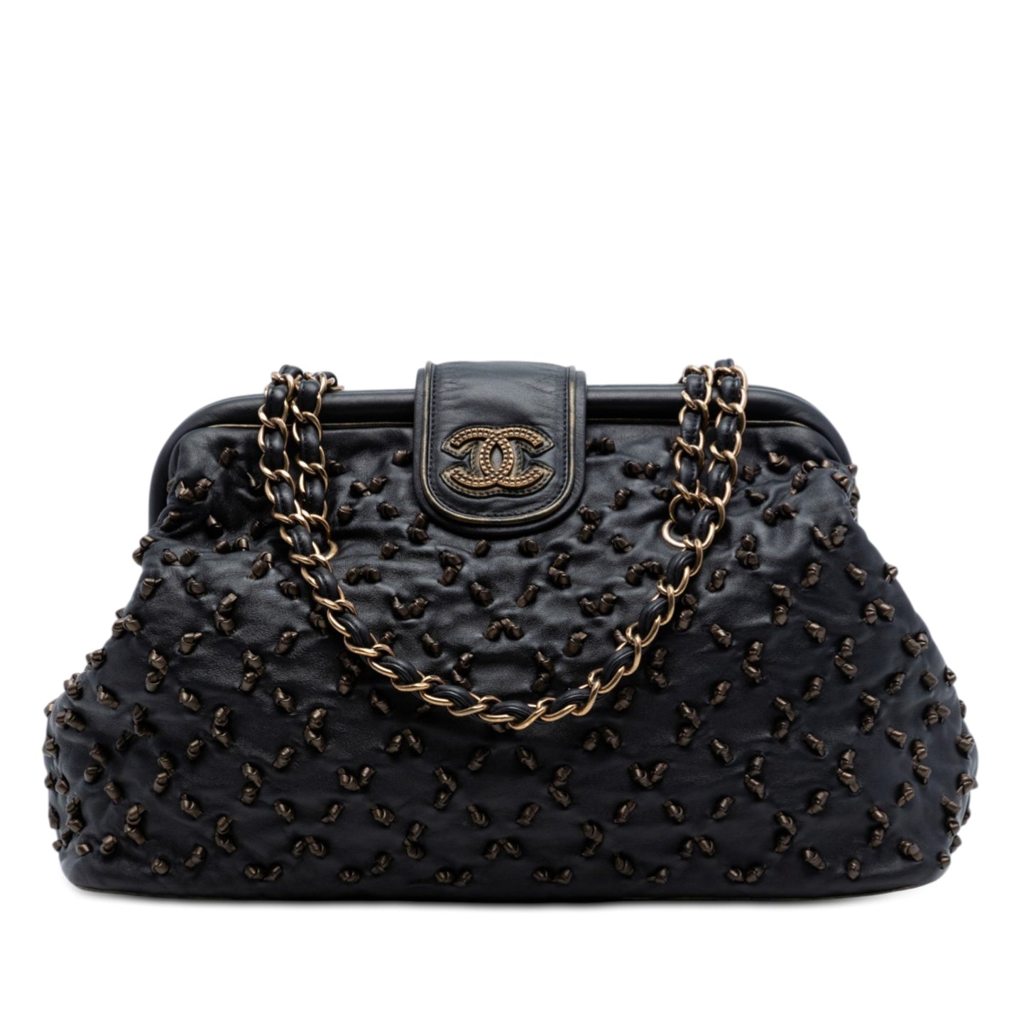 CC Lambskin Chic Knot Chain Shoulder Bag