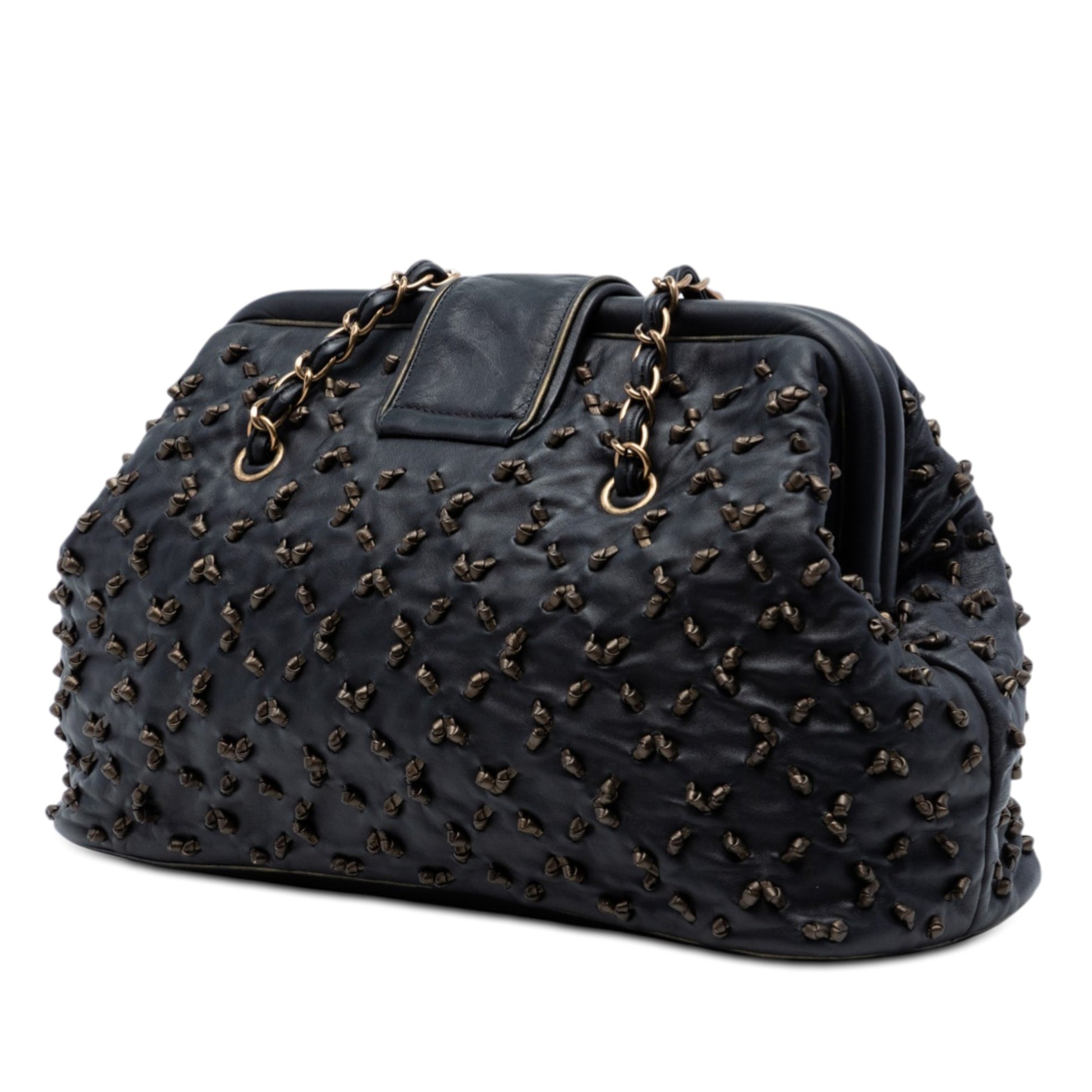 CC Lambskin Chic Knot Chain Shoulder Bag