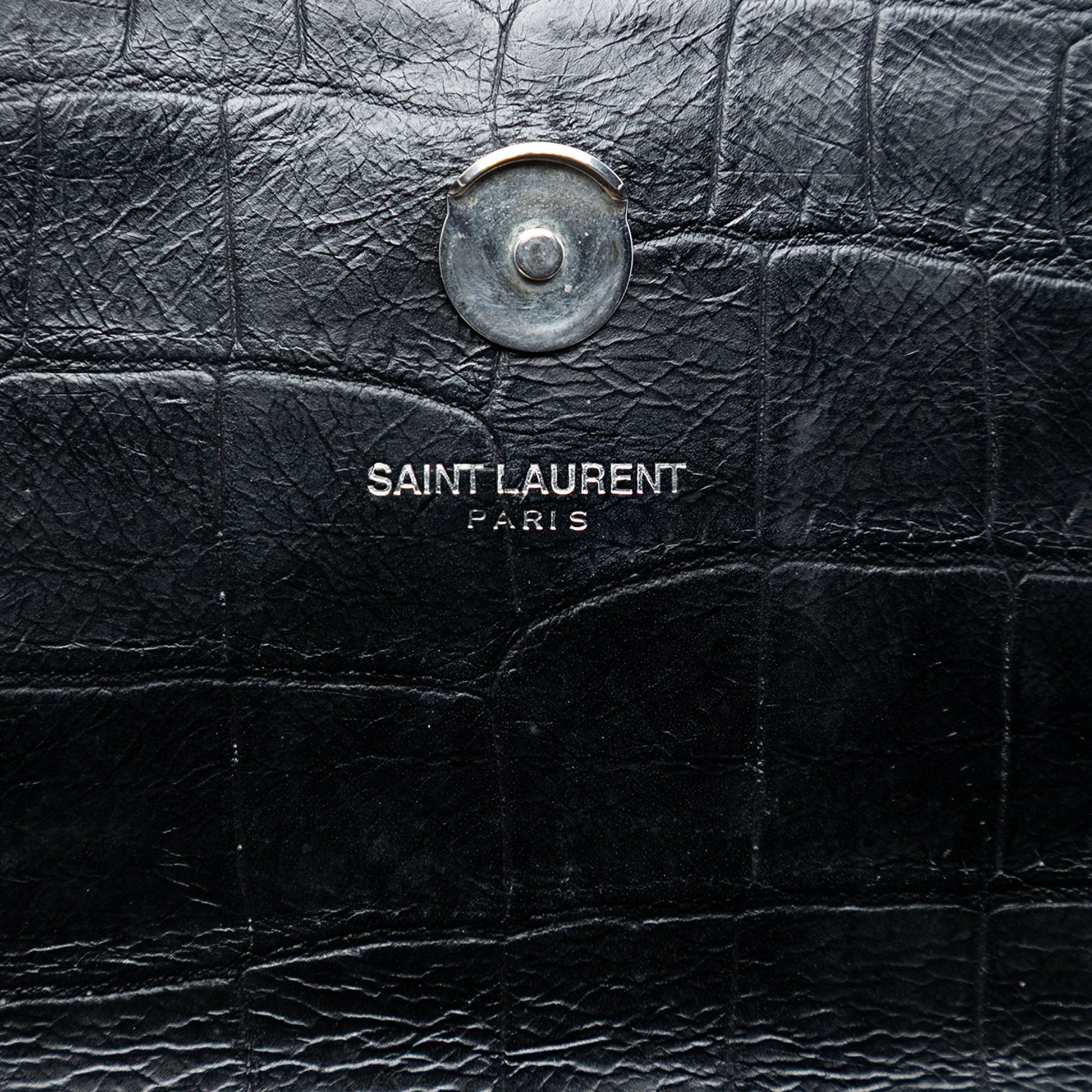 Saint Laurent Small Embossed Kate Tassel Crossbody Bag