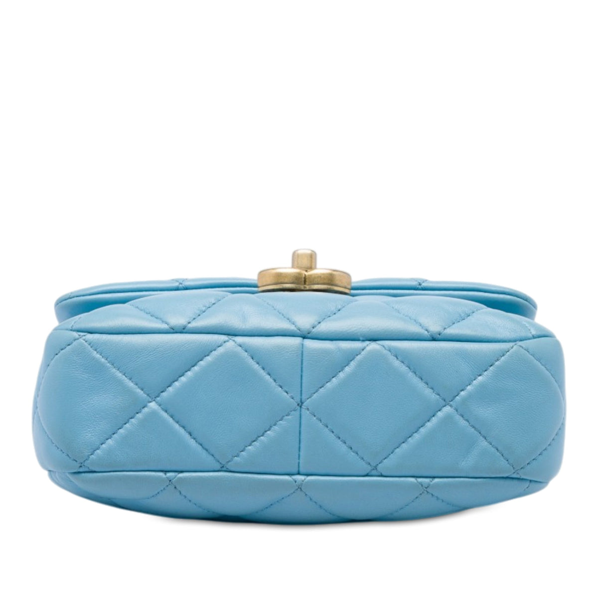 Chanel Mini Quilted Lambskin Lacquered Chain Flap