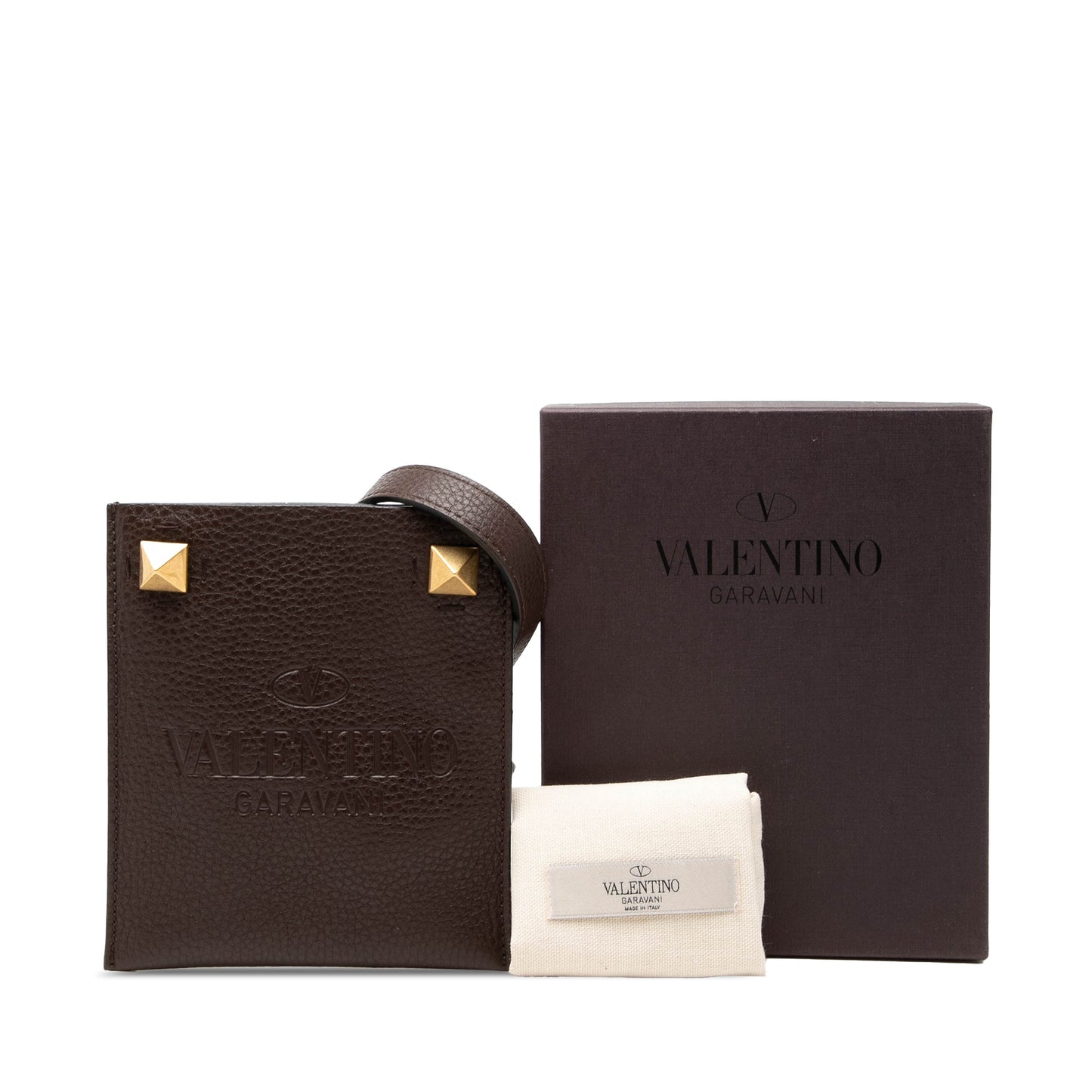 Valentino Mini Grained Calfskin Rockstud Identity Crossbody