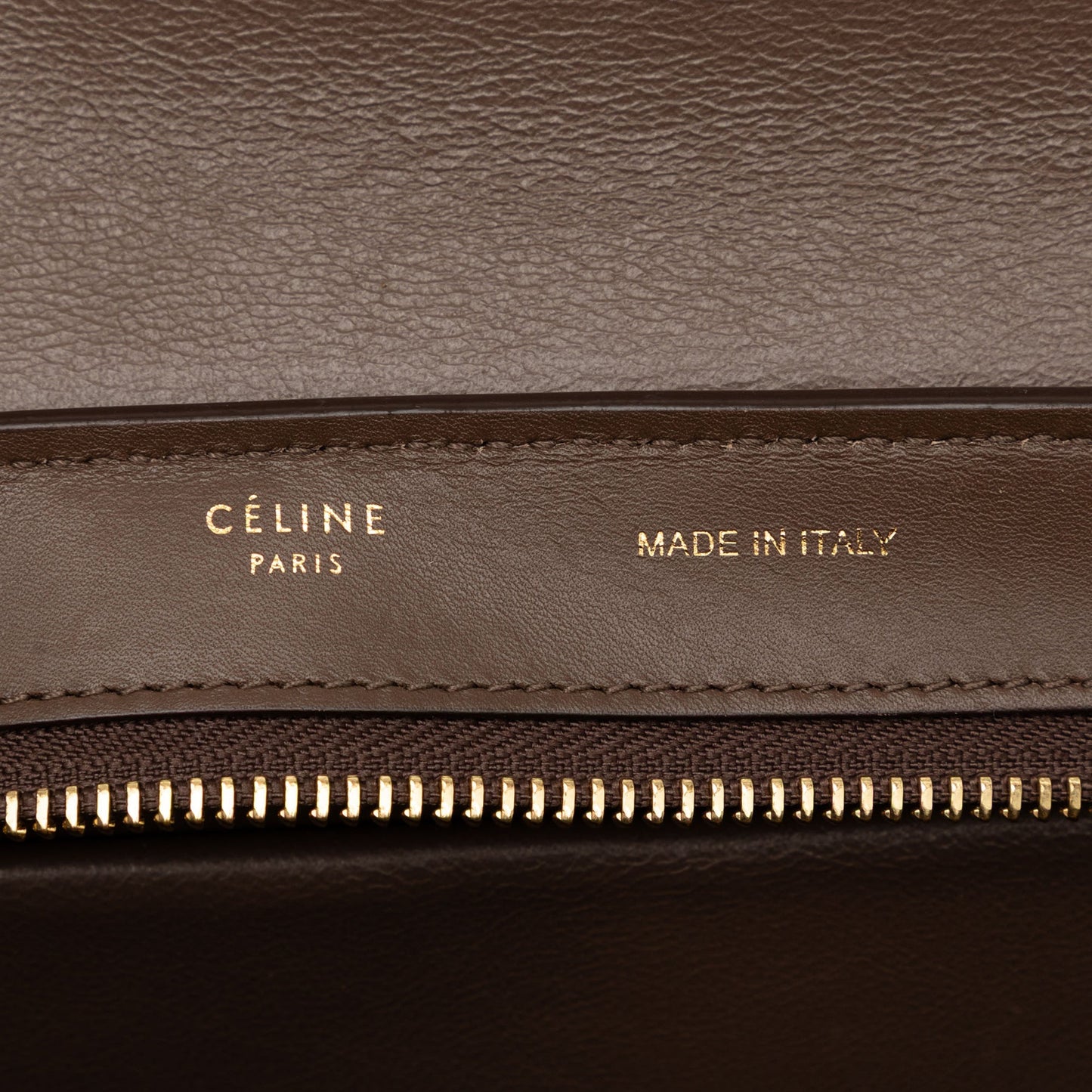Celine Small Tricolor Leather Trapeze Satchel