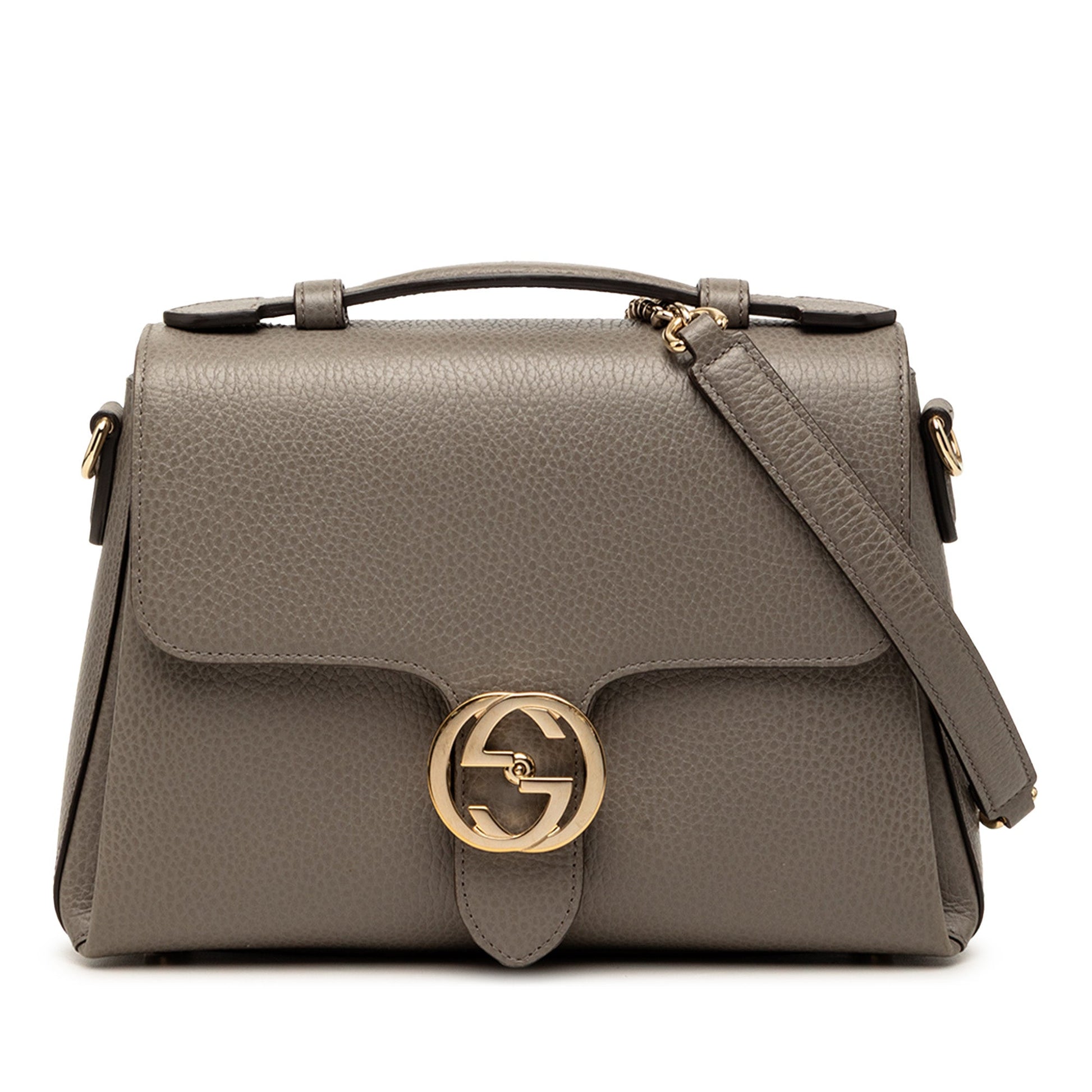 Gucci Small Dollar Calf Interlocking G Satchel