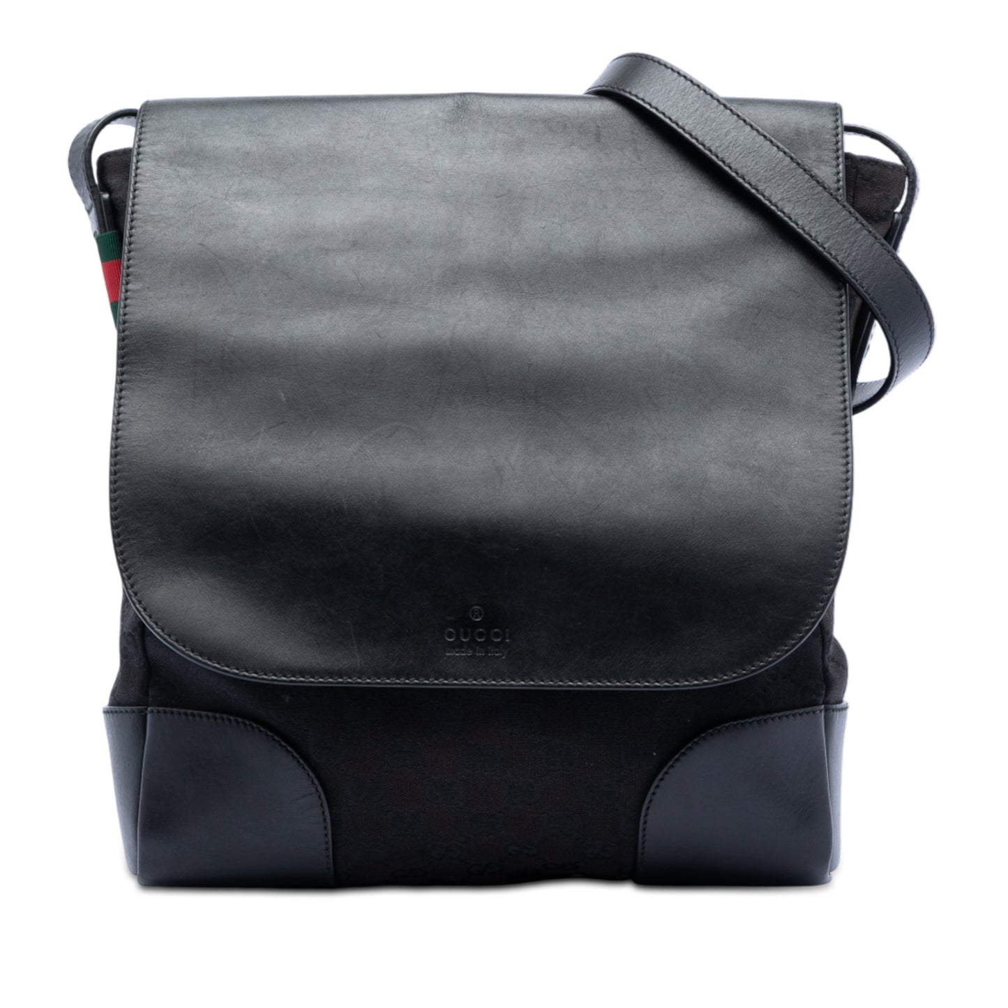 Gucci GG Canvas and Leather Crossbody