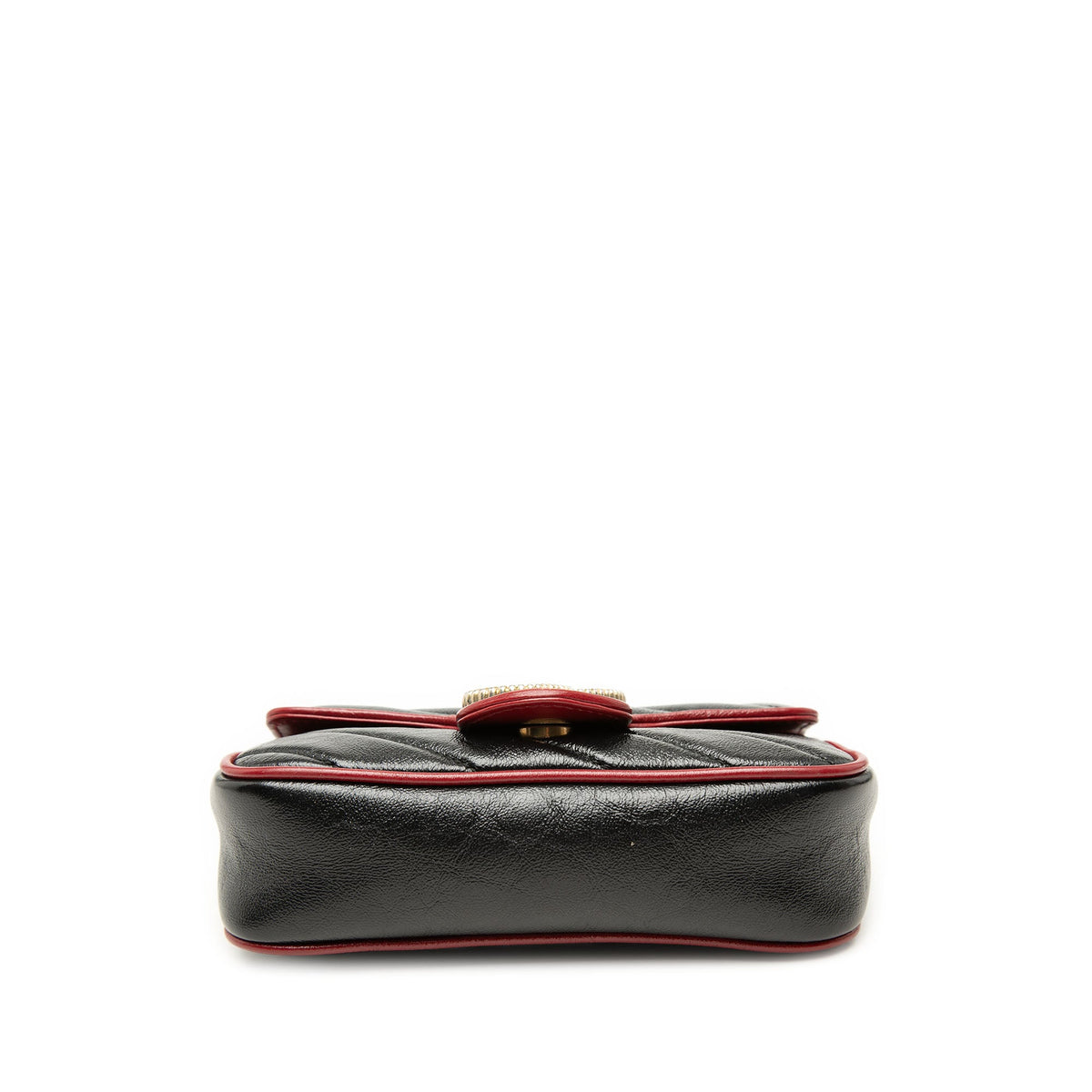 Gucci Super Mini GG Marmont Matelasse Leather Torchon Flap Crossbody