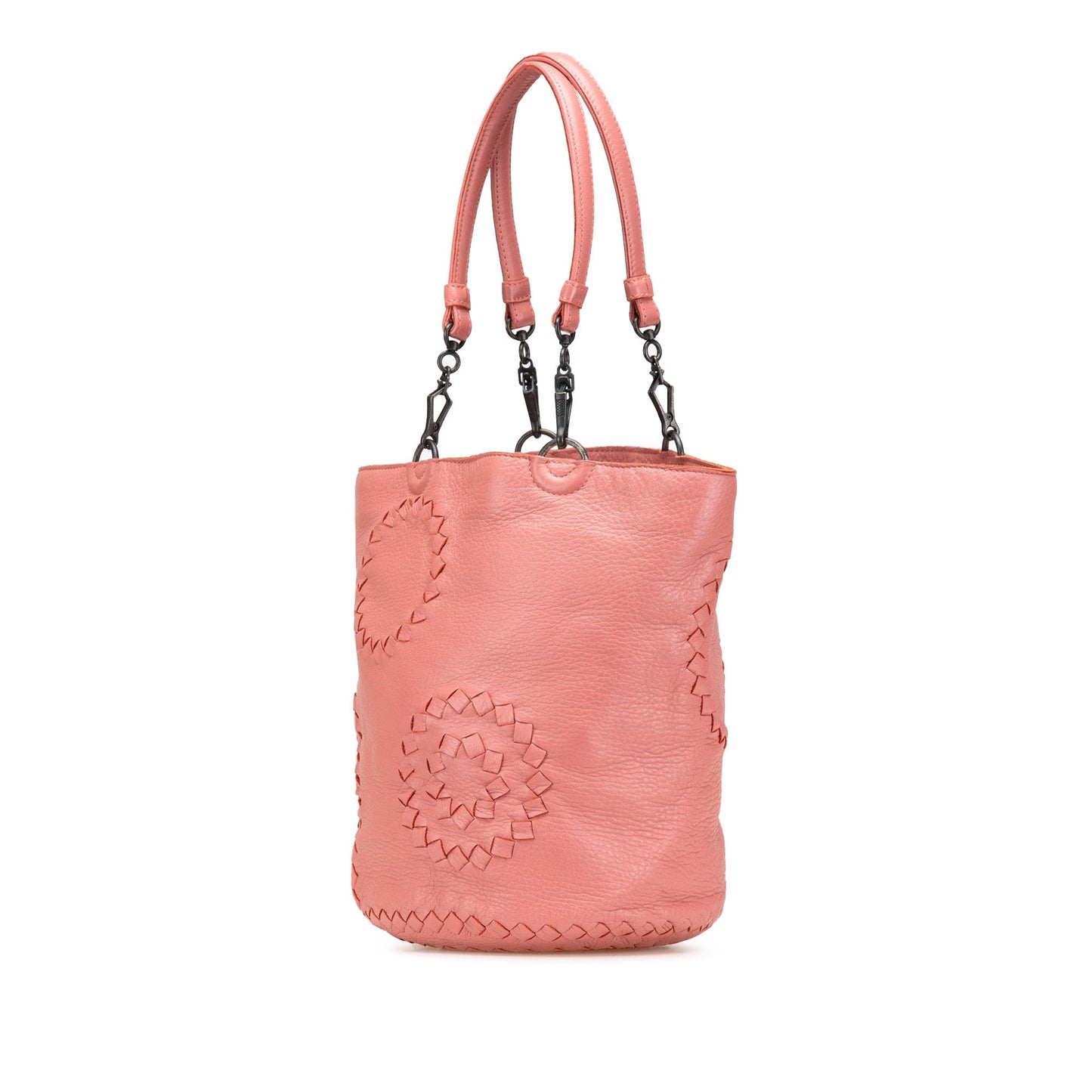 Bottega Veneta Small Intrecciato Trimmed Cervo Bucket Bag