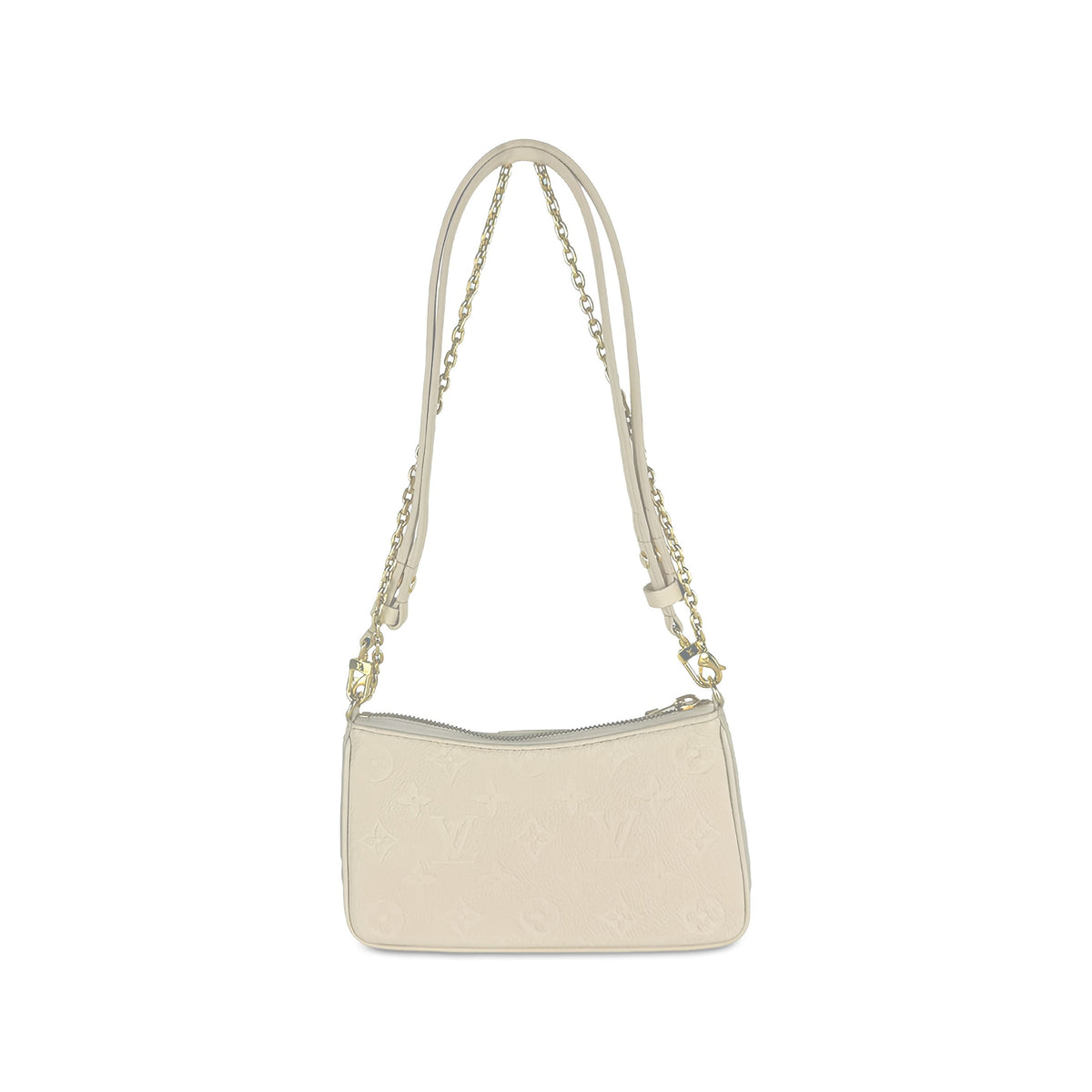 Louis Vuitton Monogram Empreinte Easy Pouch On Strap — White