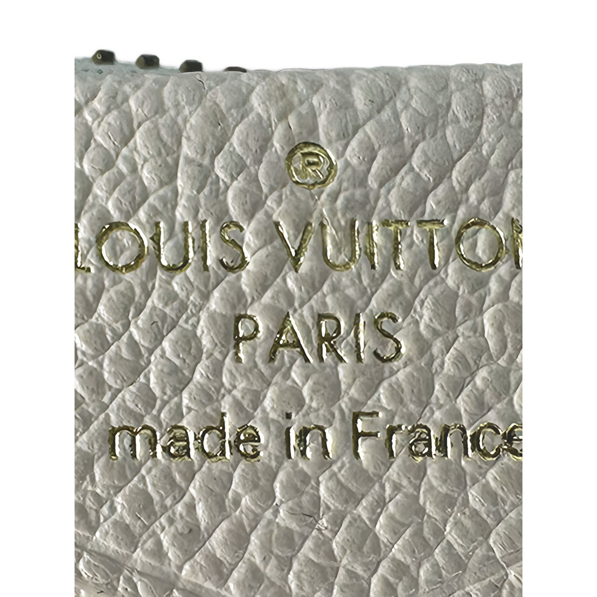 Louis Vuitton Monogram Empreinte Easy Pouch On Strap — White