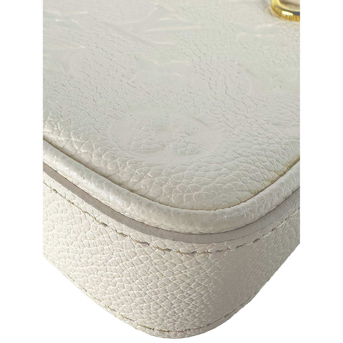 Louis Vuitton Monogram Empreinte Easy Pouch On Strap — White