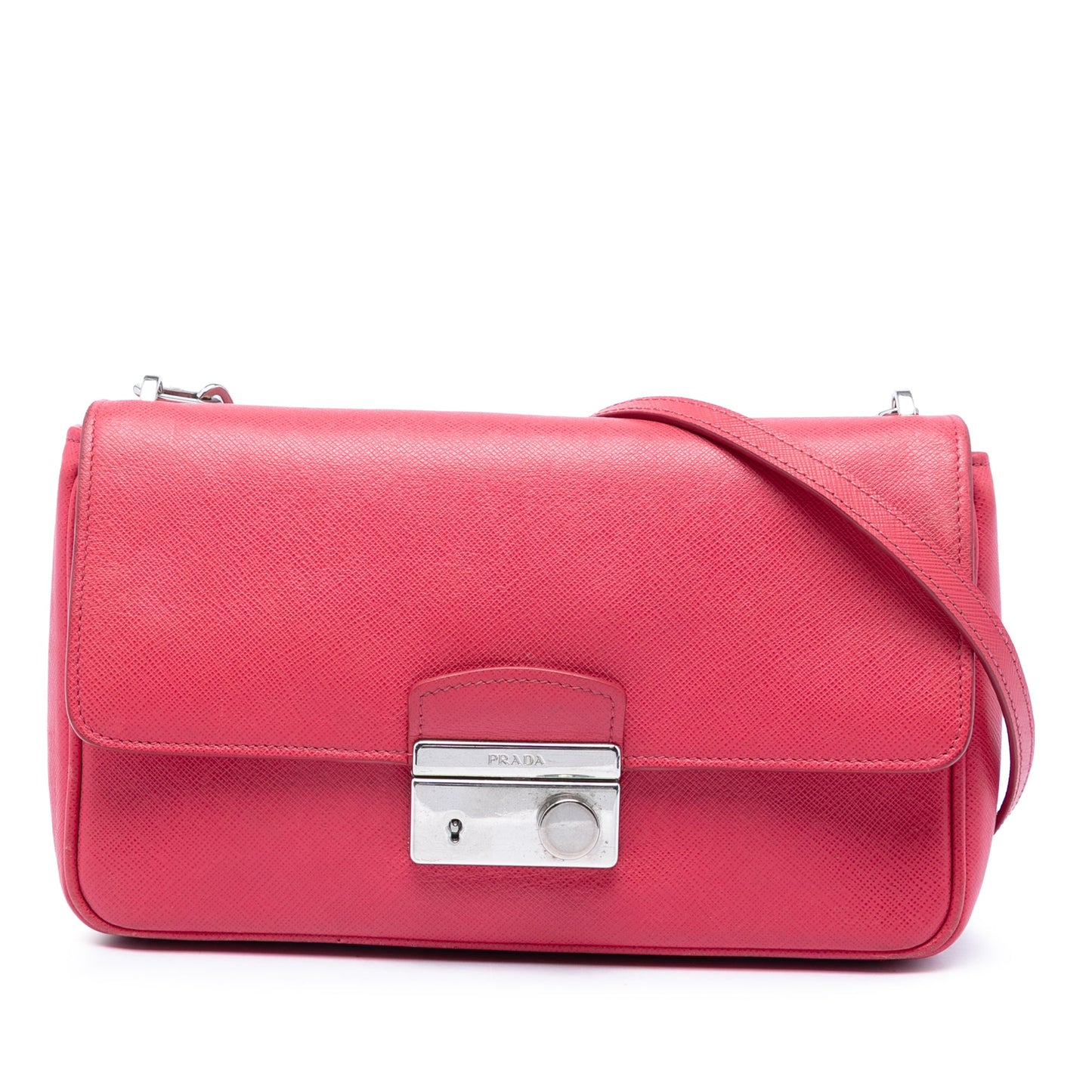 Prada Saffiano Sound Lock Crossbody
