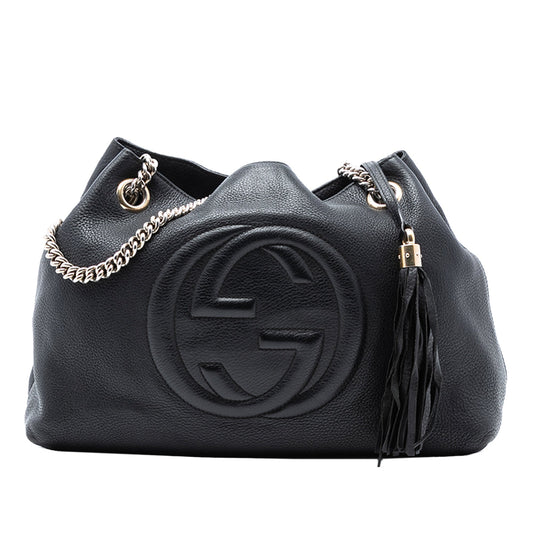 Gucci Medium Leather Soho Chain Tote