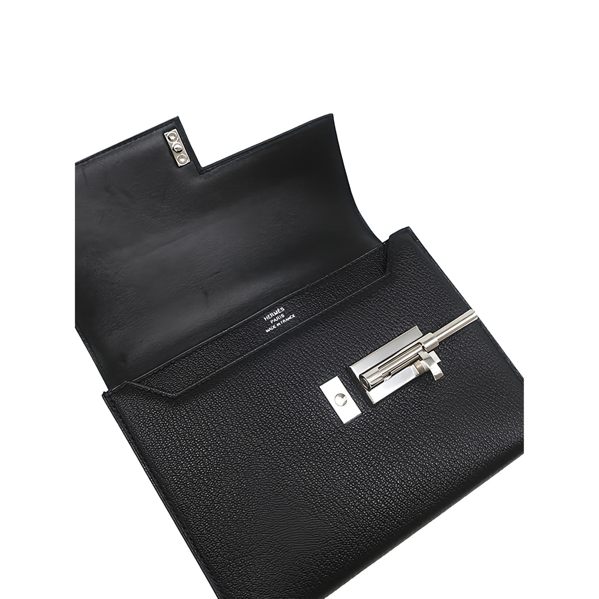 Hermès Mini Chevre Mysore Verrou Chaine — Black
