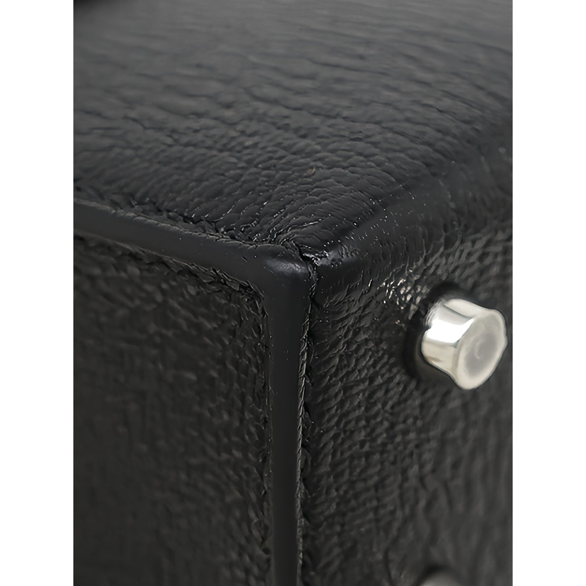 Hermès Mini Chevre Mysore Verrou Chaine — Black