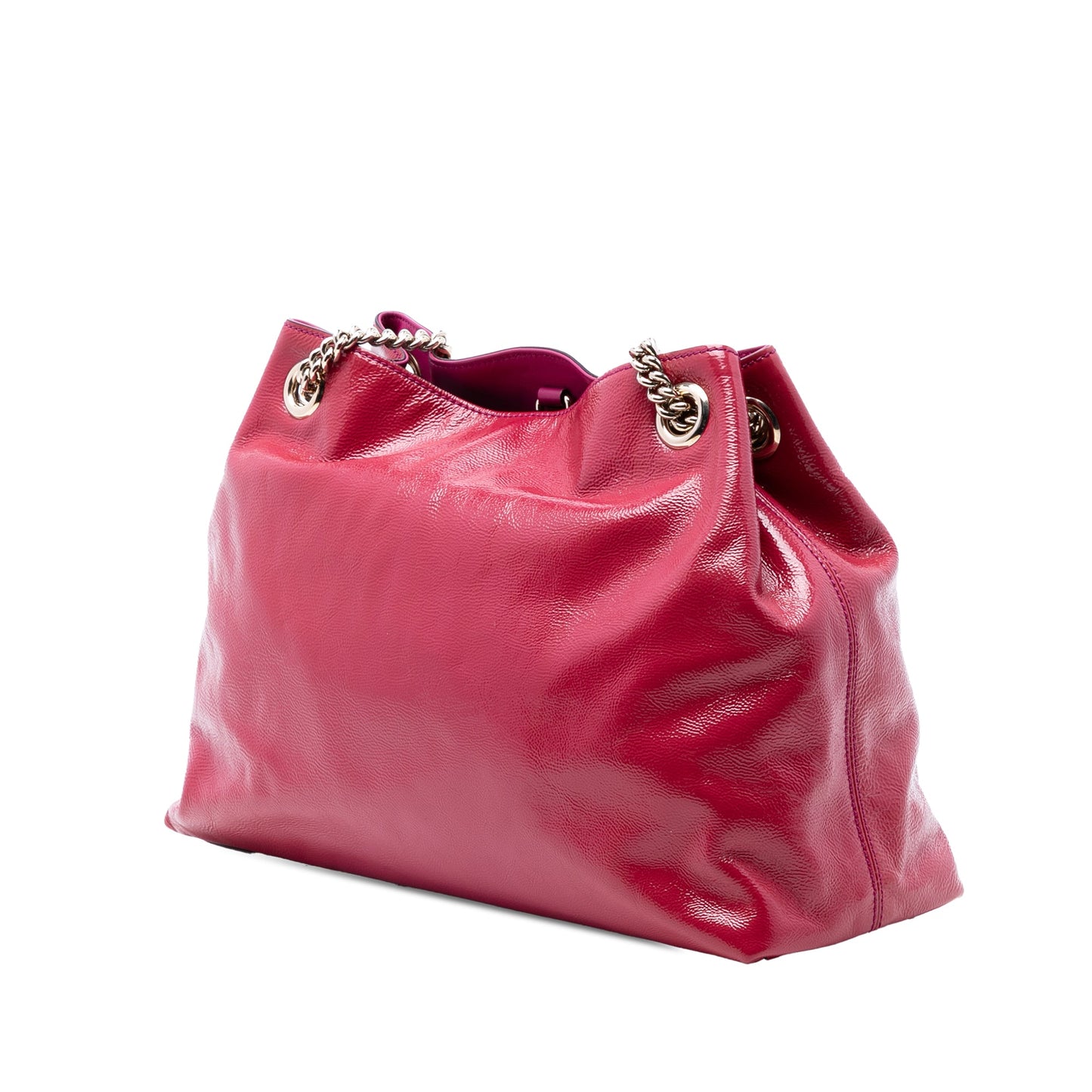 Gucci Medium Patent Soho Chain Tote