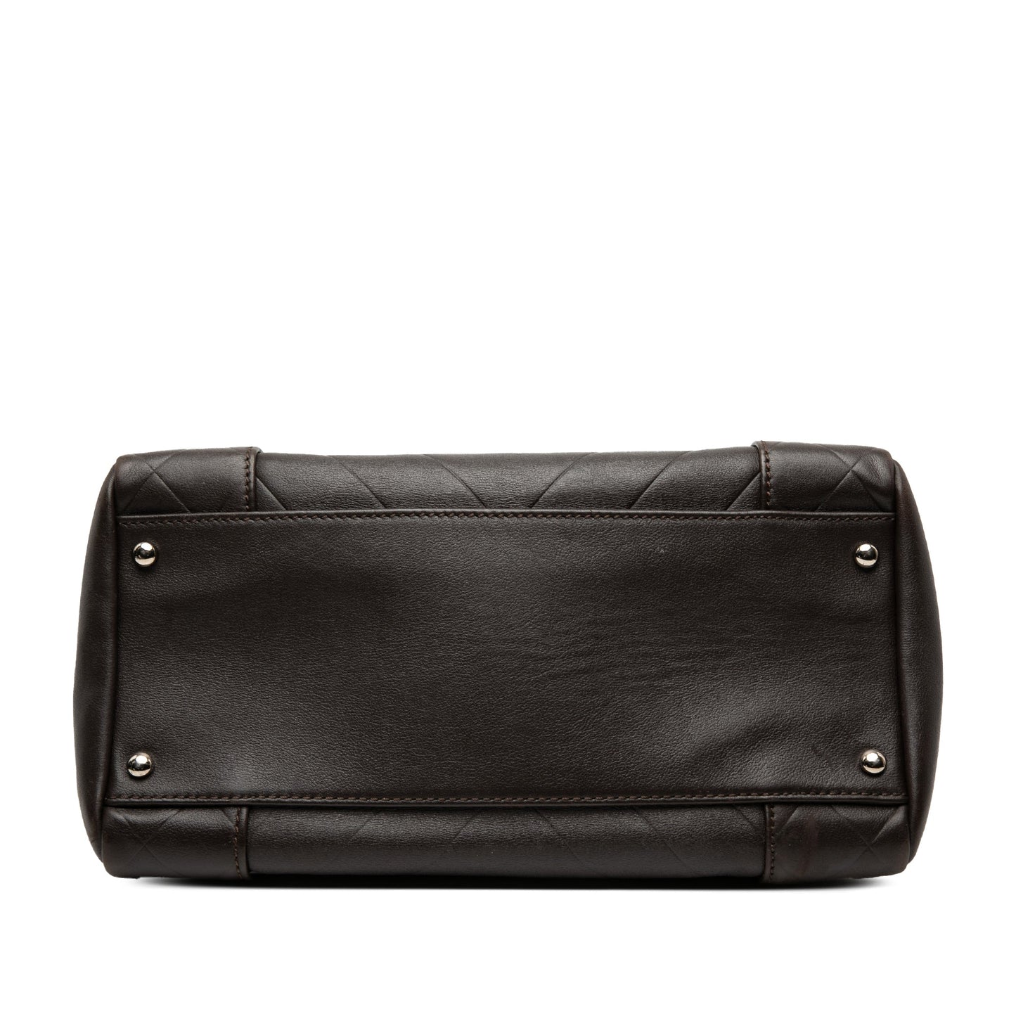 Chanel Medium Chevron Lambskin All Day Long Bowling Bag