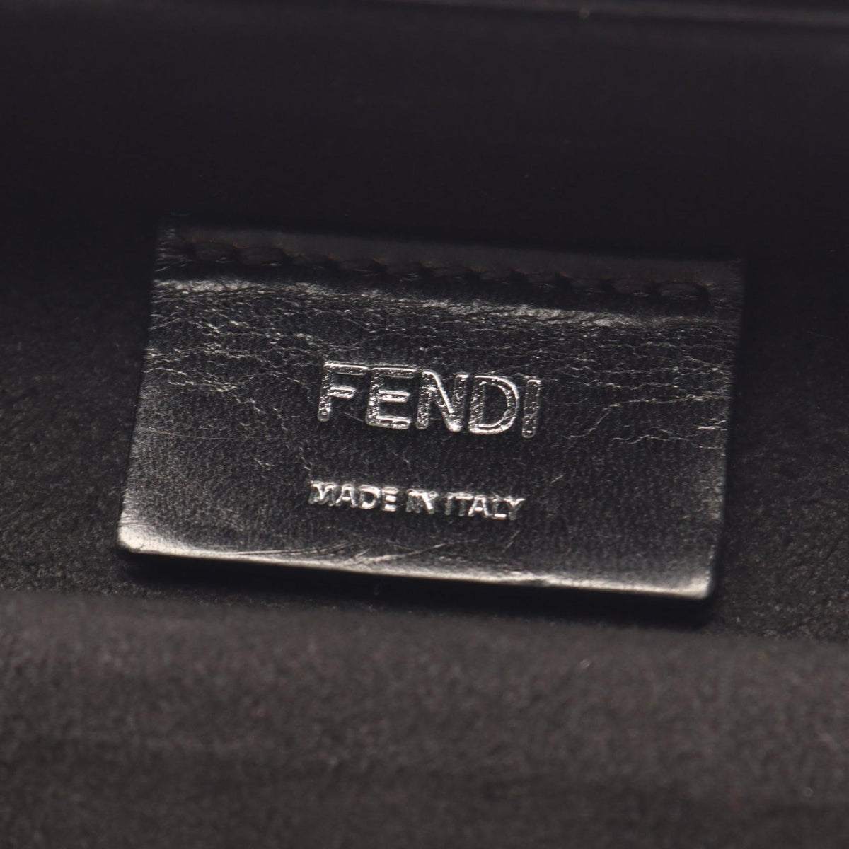 Fendi Mini Zucca Coated Canvas Trunk Baguette Crossbody