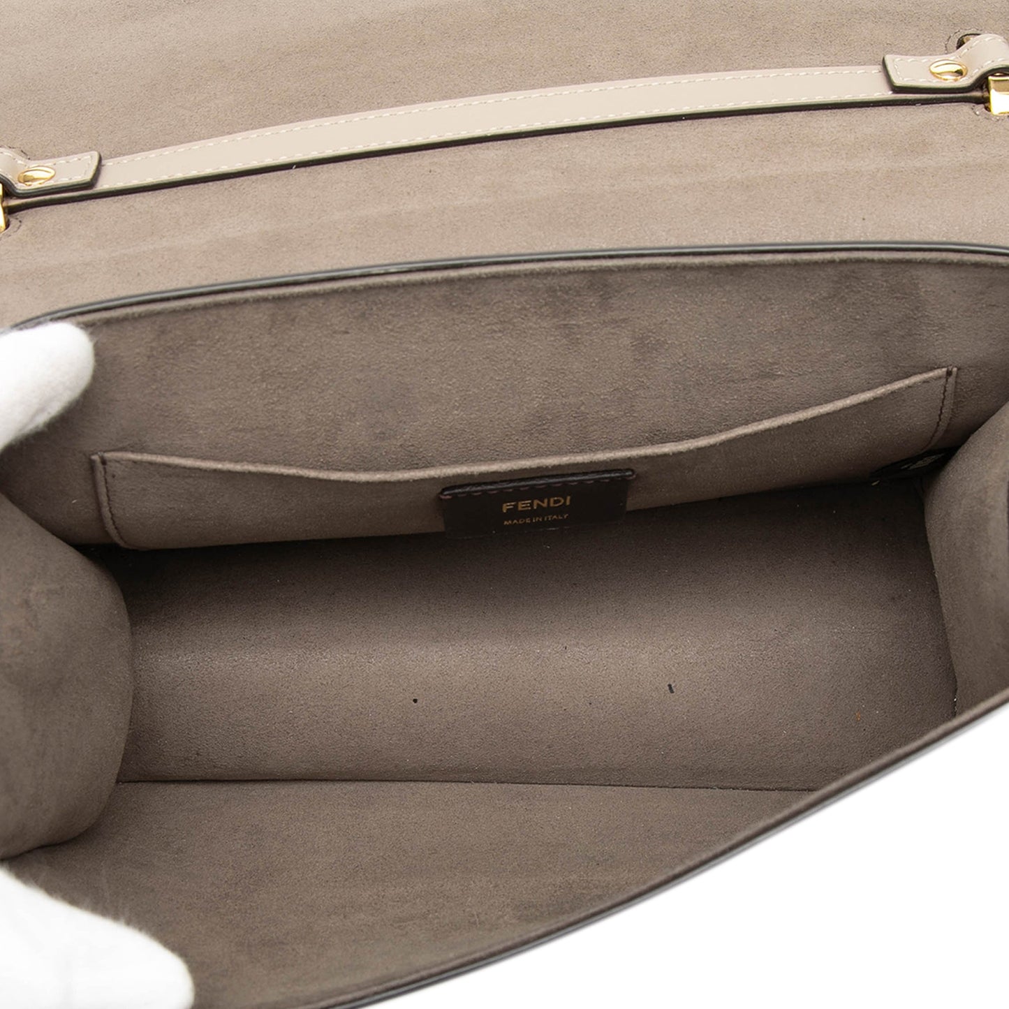 Fendi Smooth Leather Kan I F Satchel