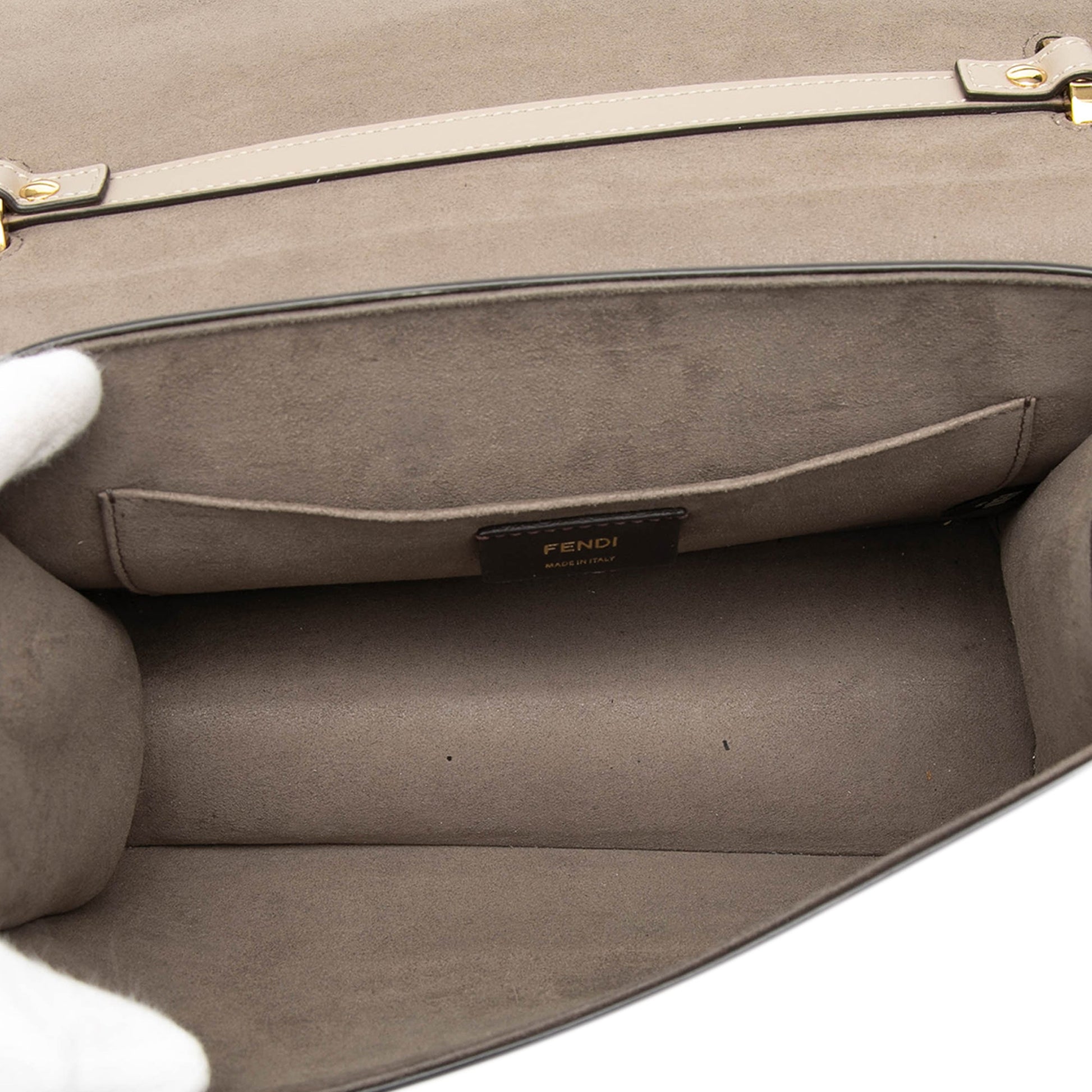 Fendi Smooth Leather Kan I F Satchel