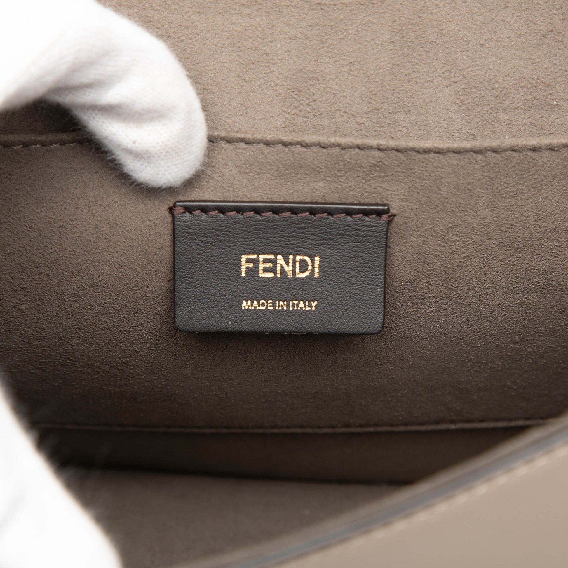Fendi Smooth Leather Kan I F Satchel