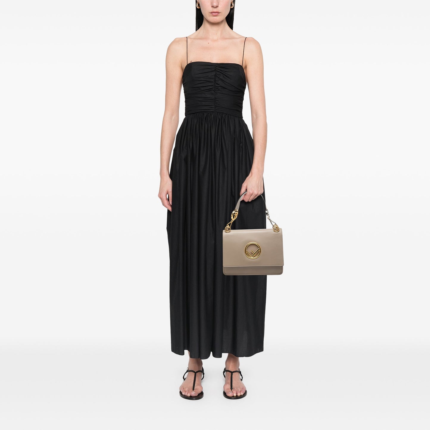 Fendi Smooth Leather Kan I F Satchel