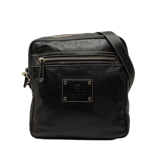 Gucci Calfskin Crossbody — Black