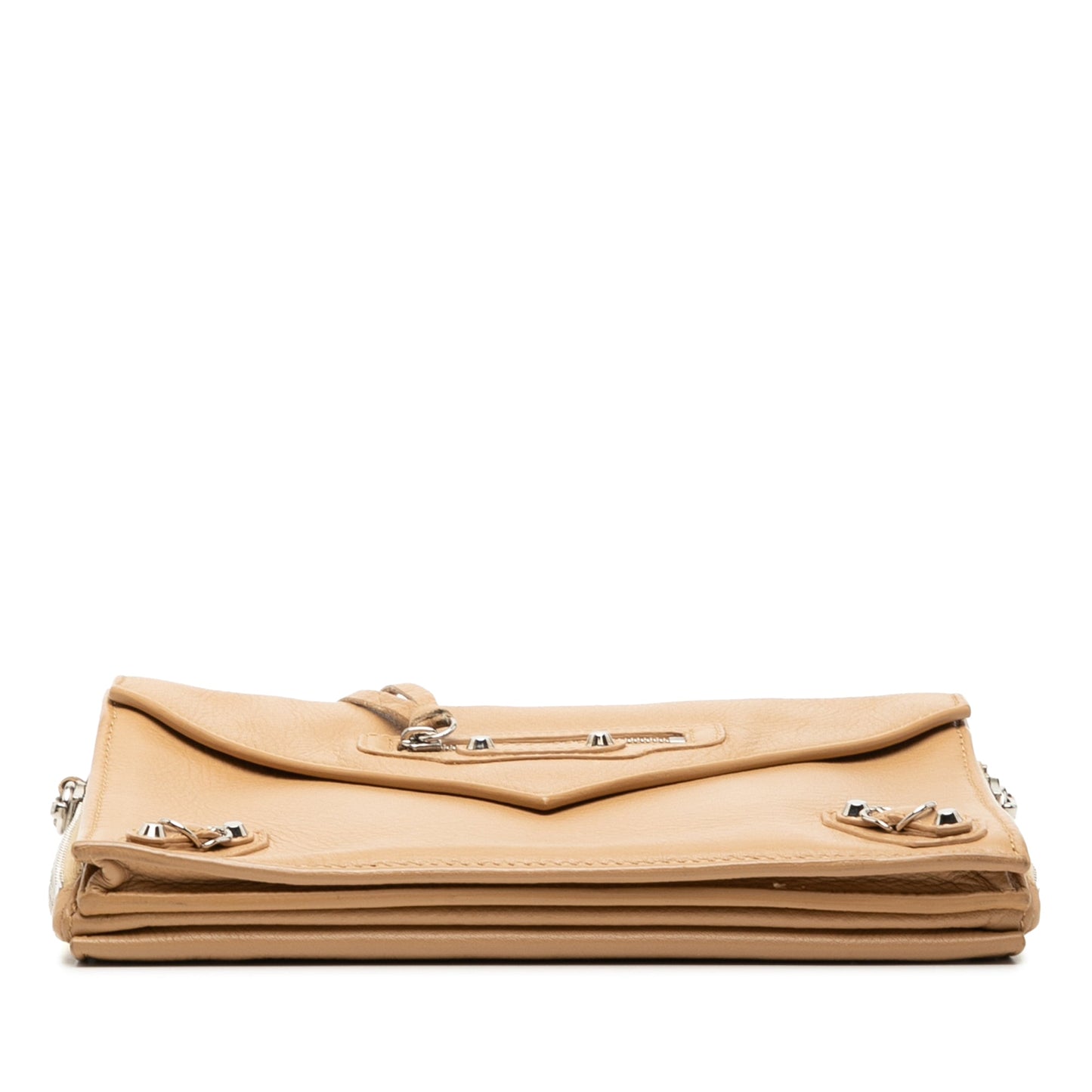 Balenciaga XS Leather Papier Triple Zip Around Crossbody