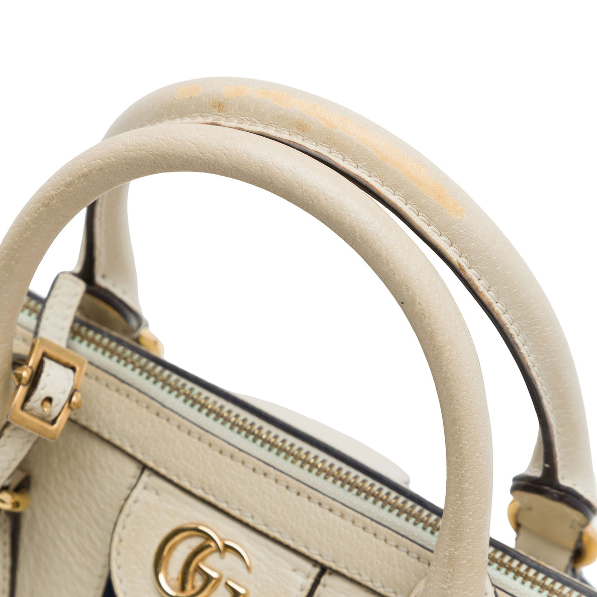 Gucci Medium Calfskin Web Ophidia Top Handle Bag