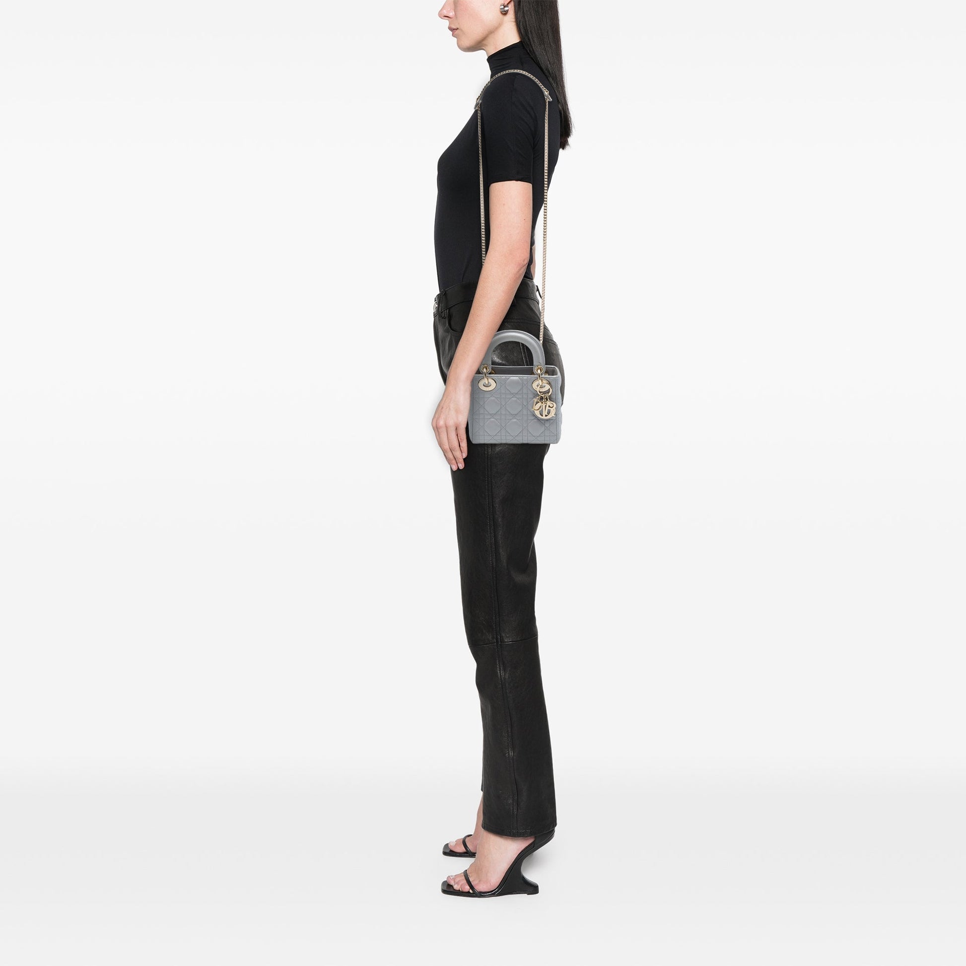 Dior Mini Lambskin Cannage Lady Dior