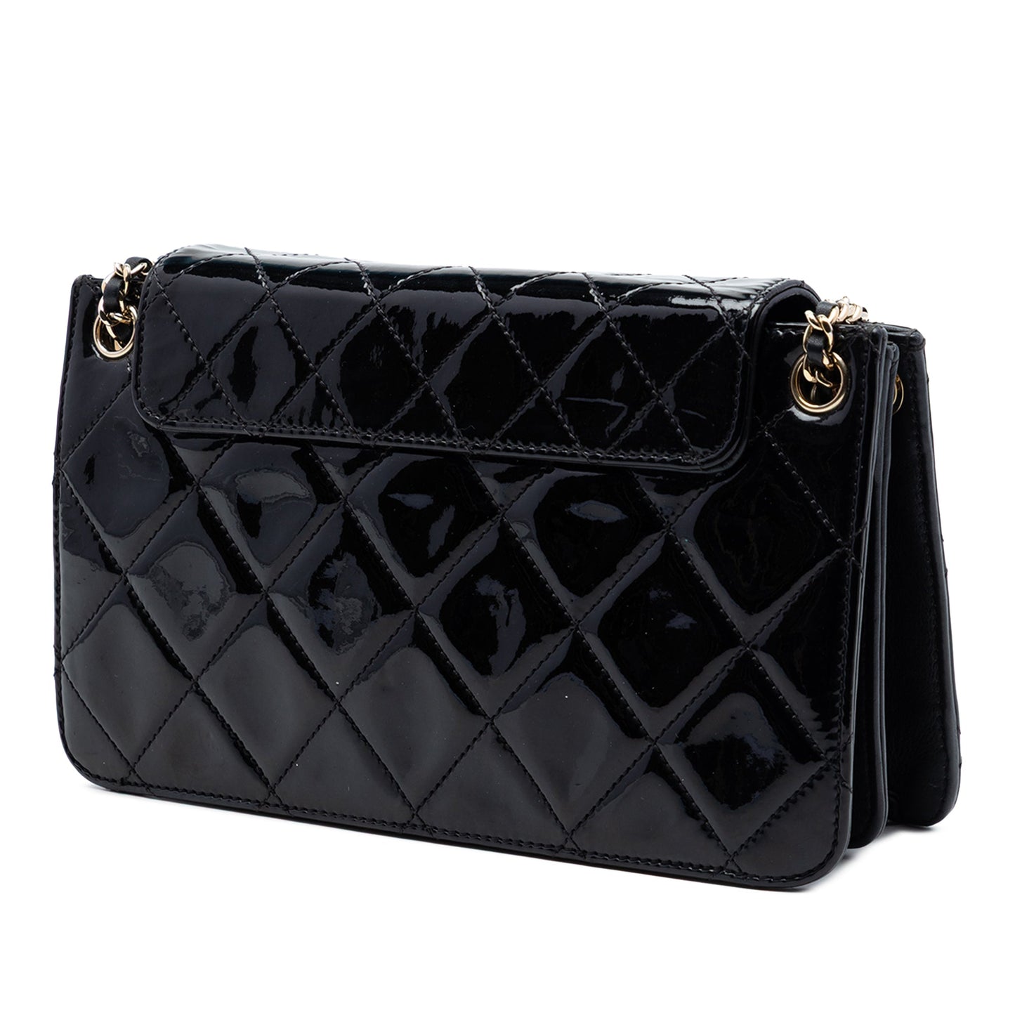 Chanel Quilted Patent Golden Class Accordion Flap