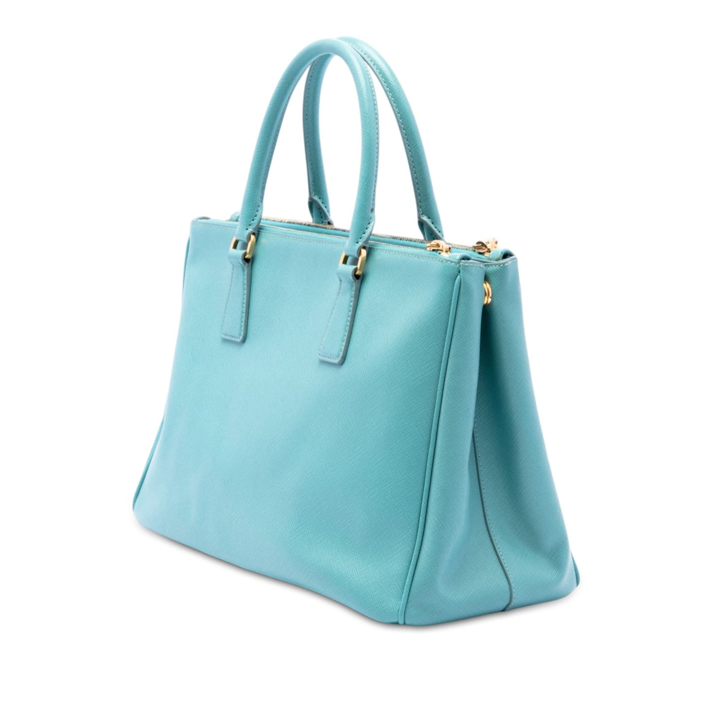 Prada Medium Saffiano Lux Galleria Double Zip Satchel