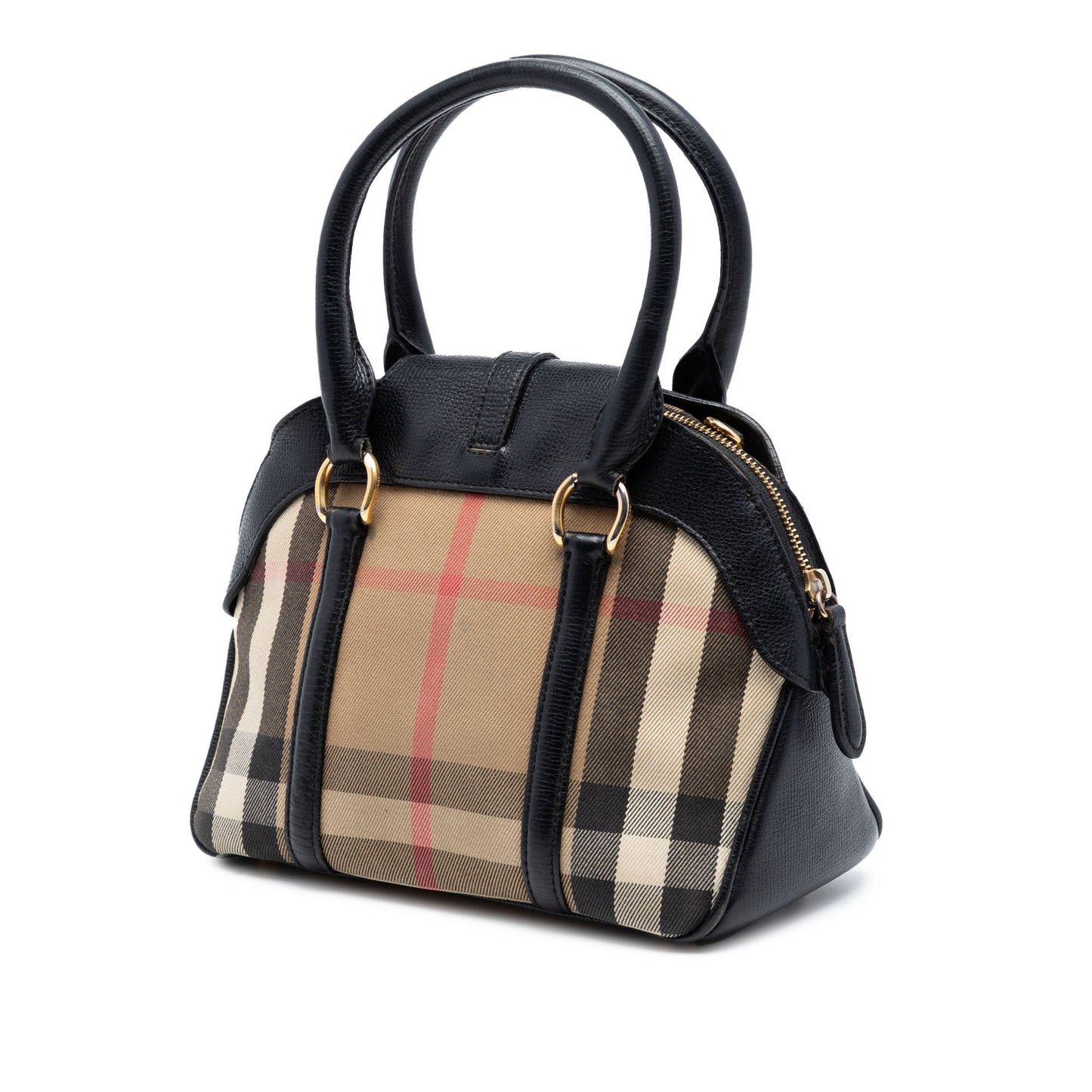 Burberry Small House Check Canvas Milverton Satchel