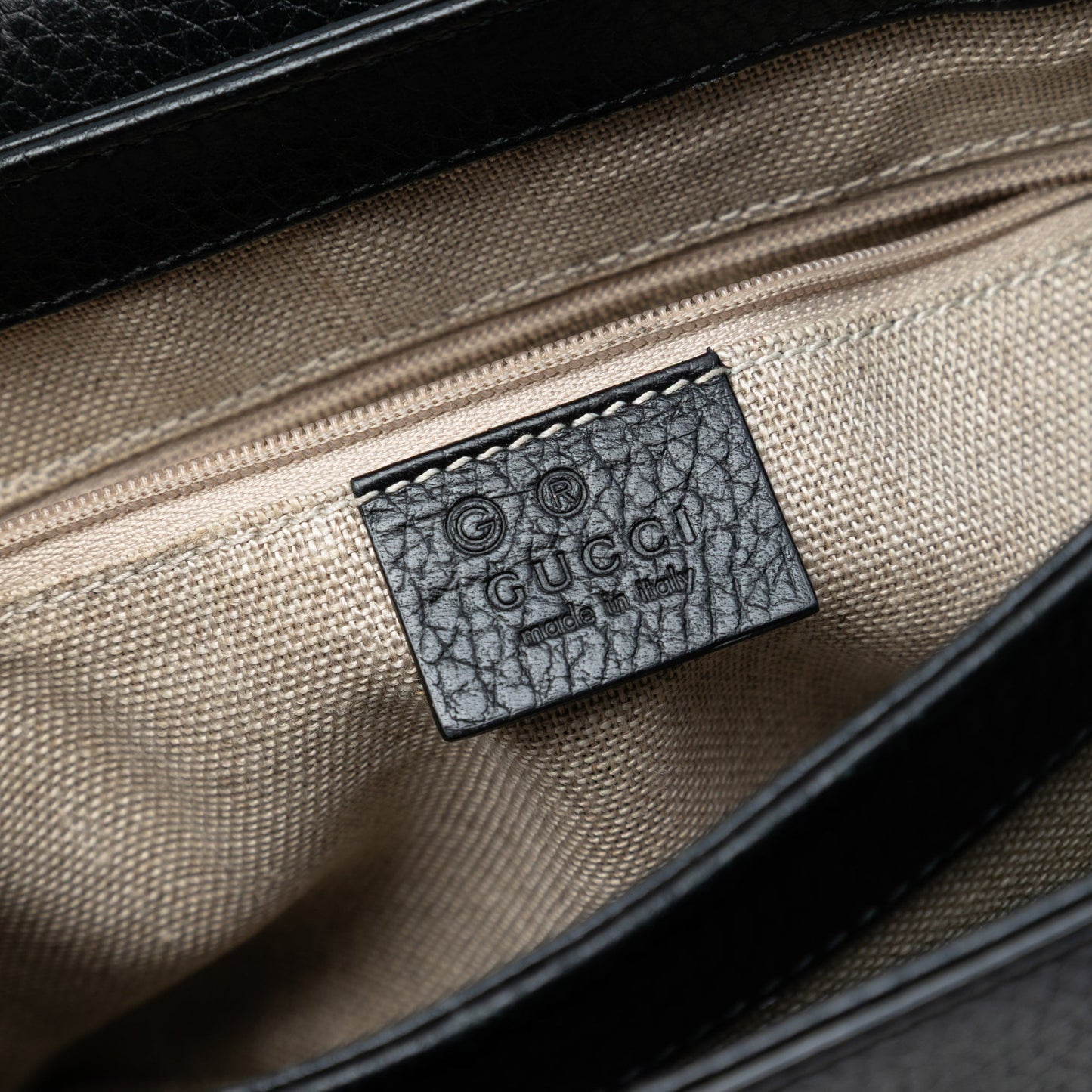 Small Dollar Calf Interlocking G Satchel