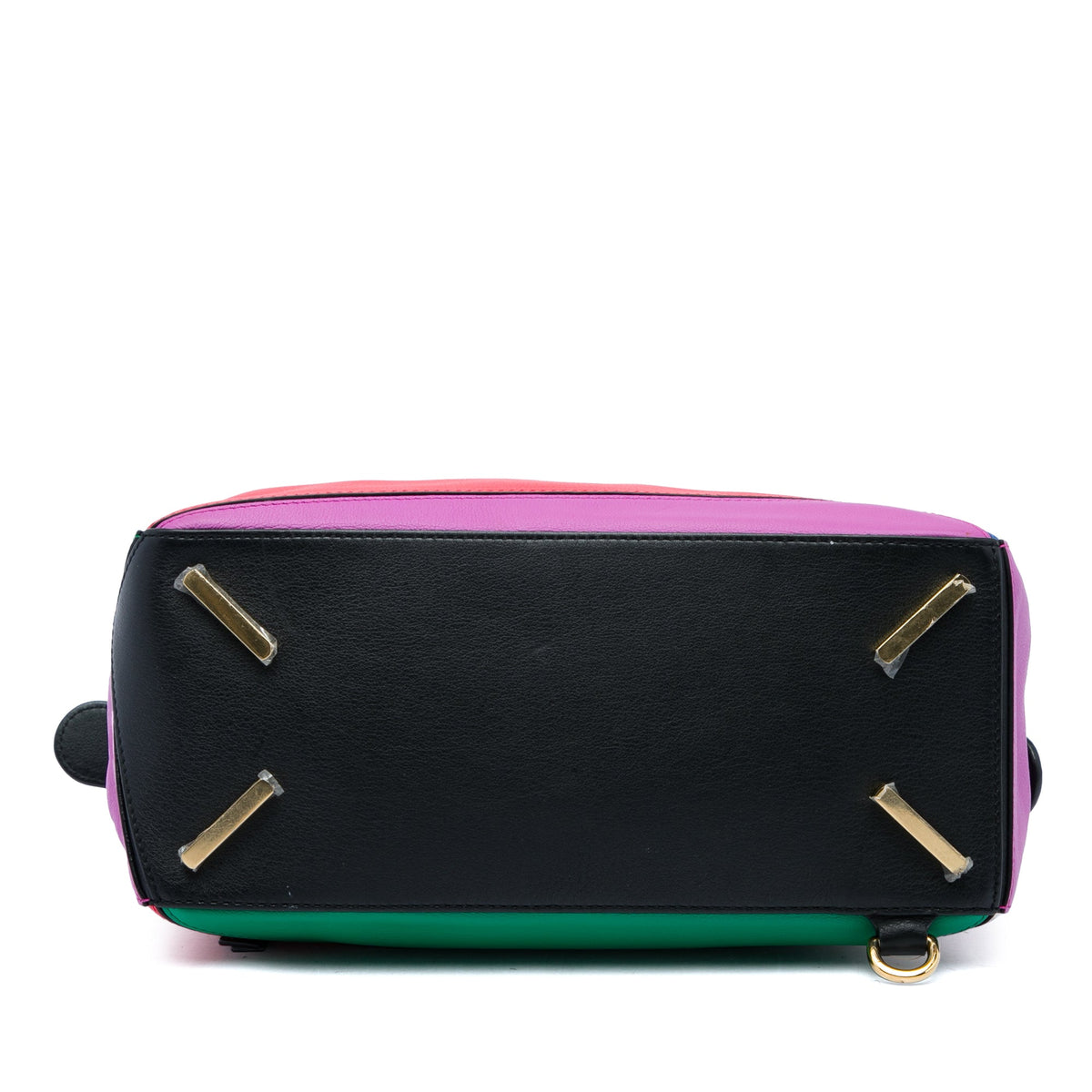 LOEWE Small Calfskin Rainbow Puzzle Satchel — Multi