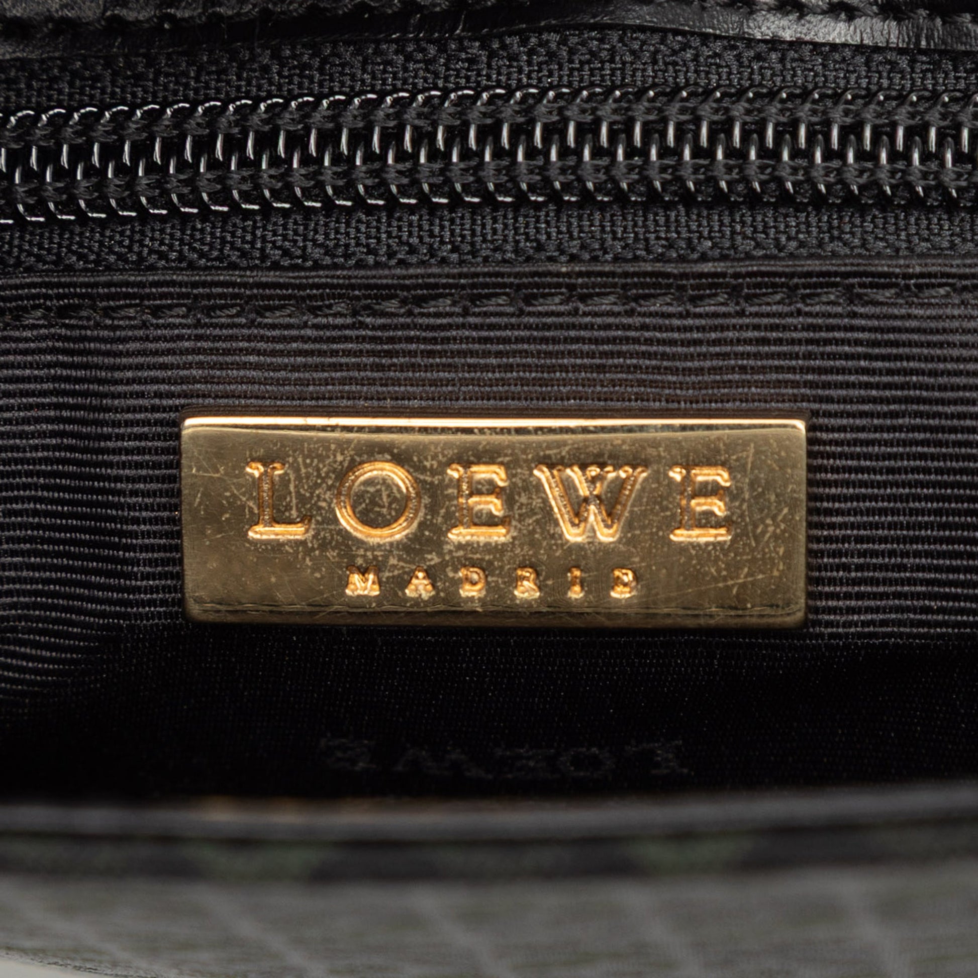 LOEWE Anagram Canvas Shoulder Bag