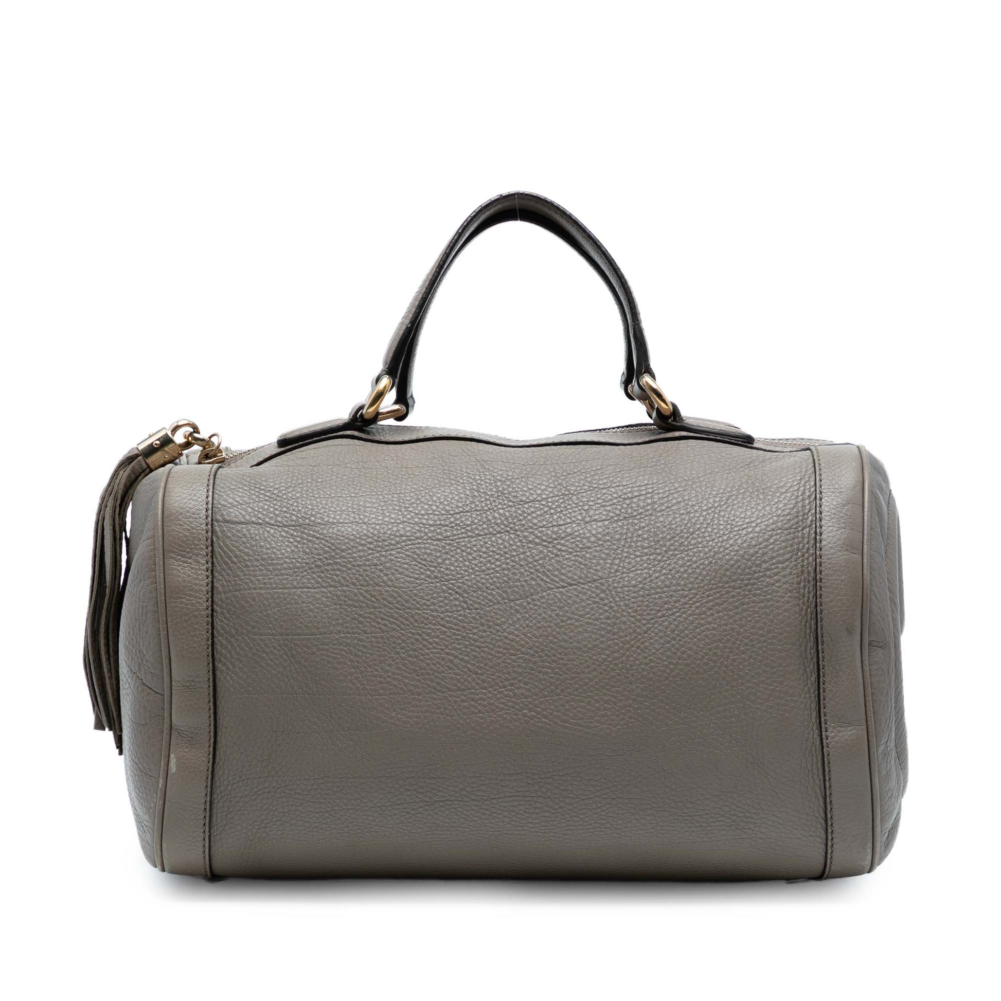 Gucci Pebbled Calfskin Soho Cellarius Boston