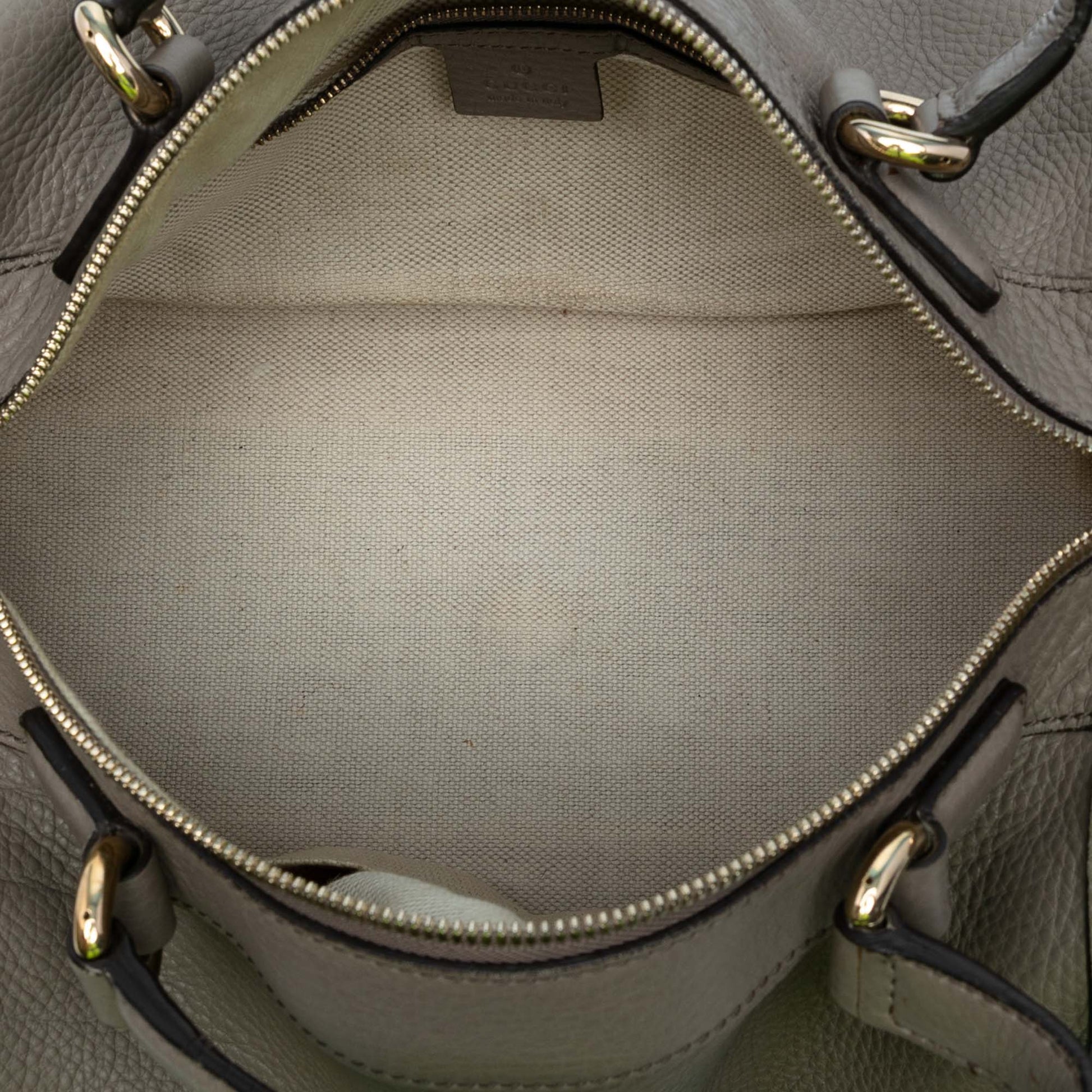 Gucci Pebbled Calfskin Soho Cellarius Boston