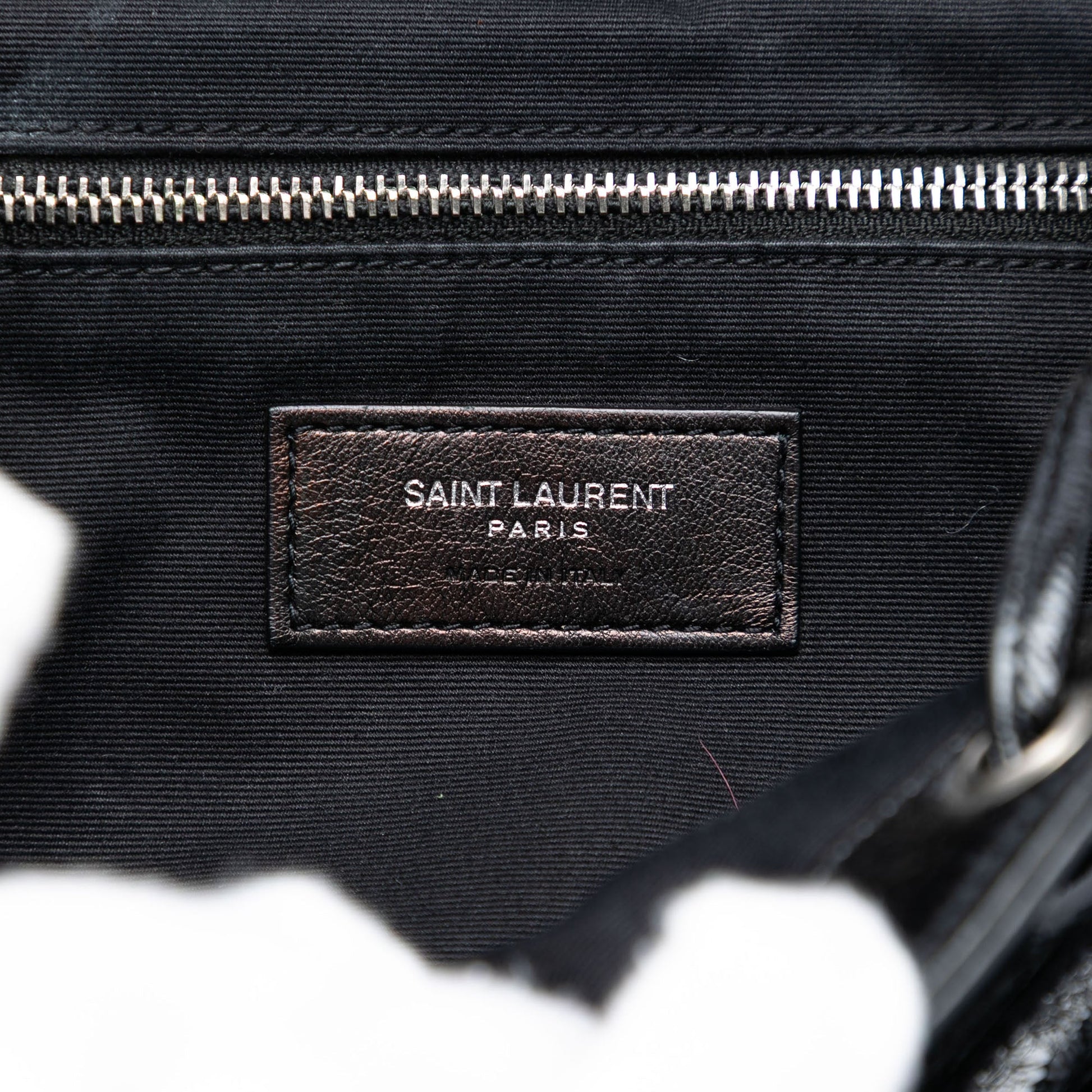 Saint Laurent Small Matelasse Patent Monogram LouLou Backpack