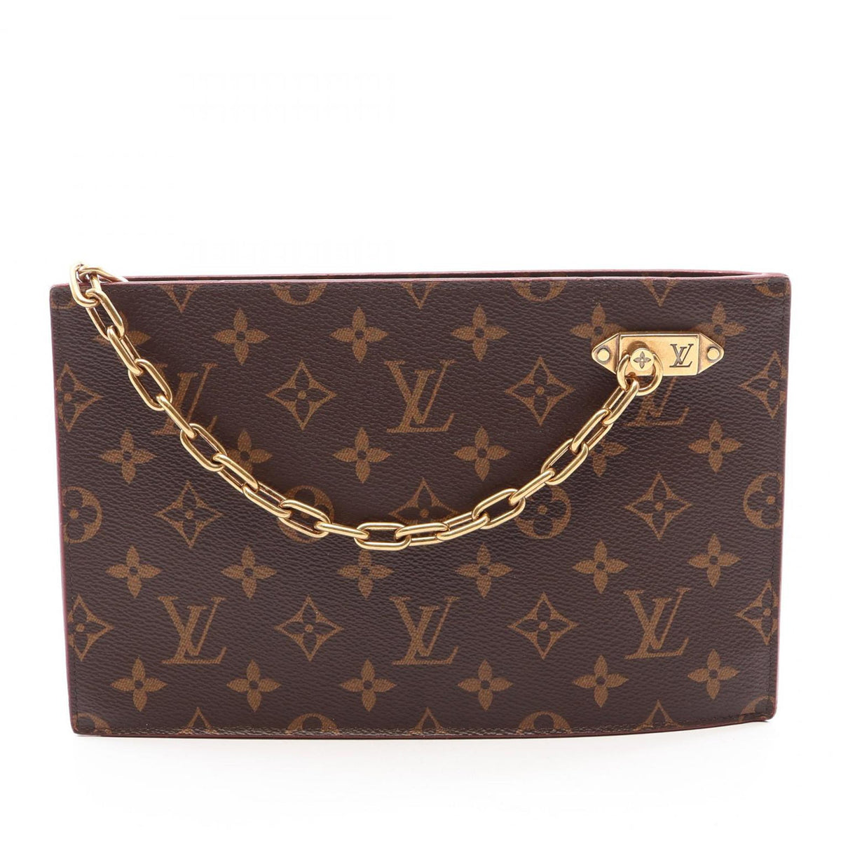 Louis Vuitton Monogram Legacy Chain Clutch — Brown