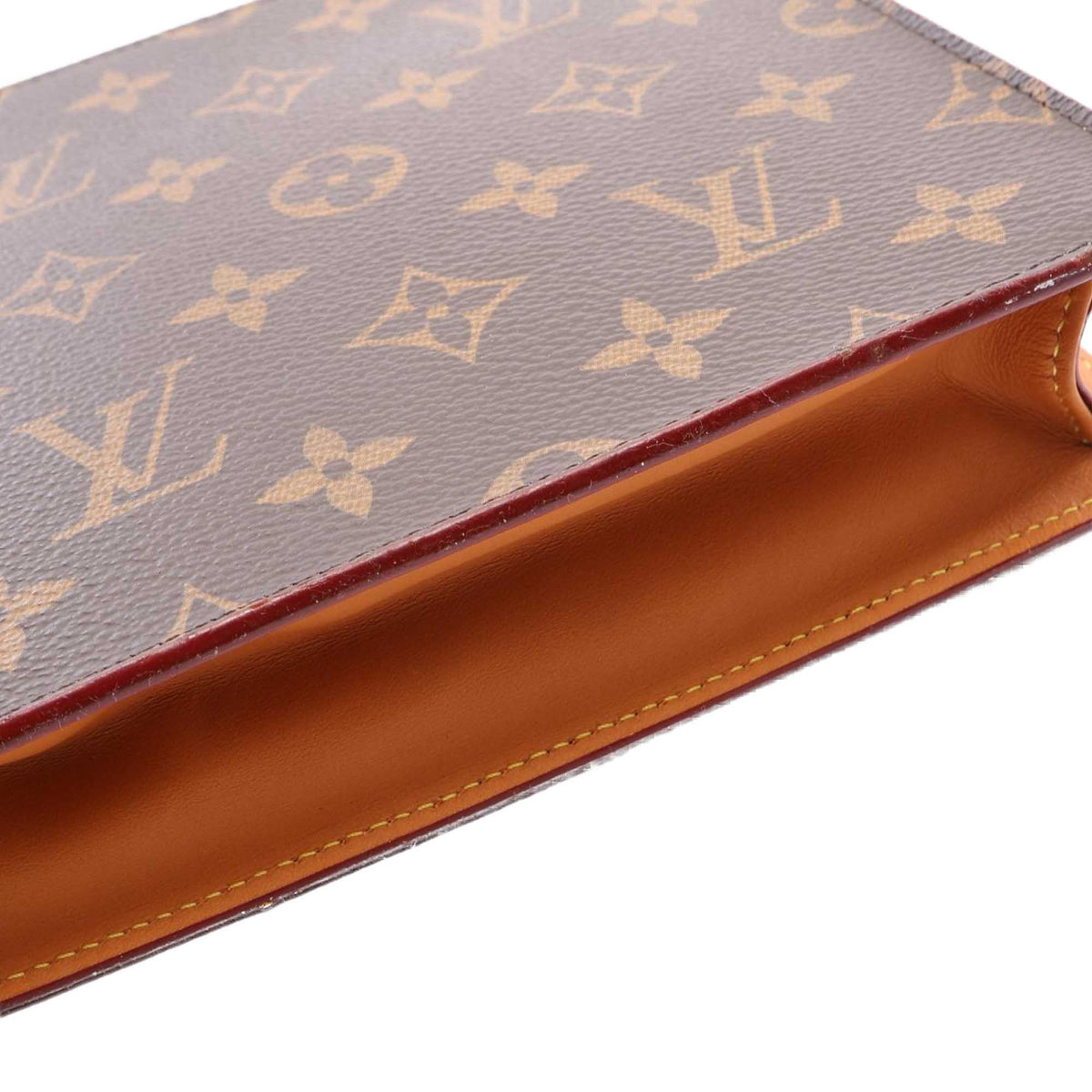 Louis Vuitton Monogram Legacy Chain Clutch — Brown